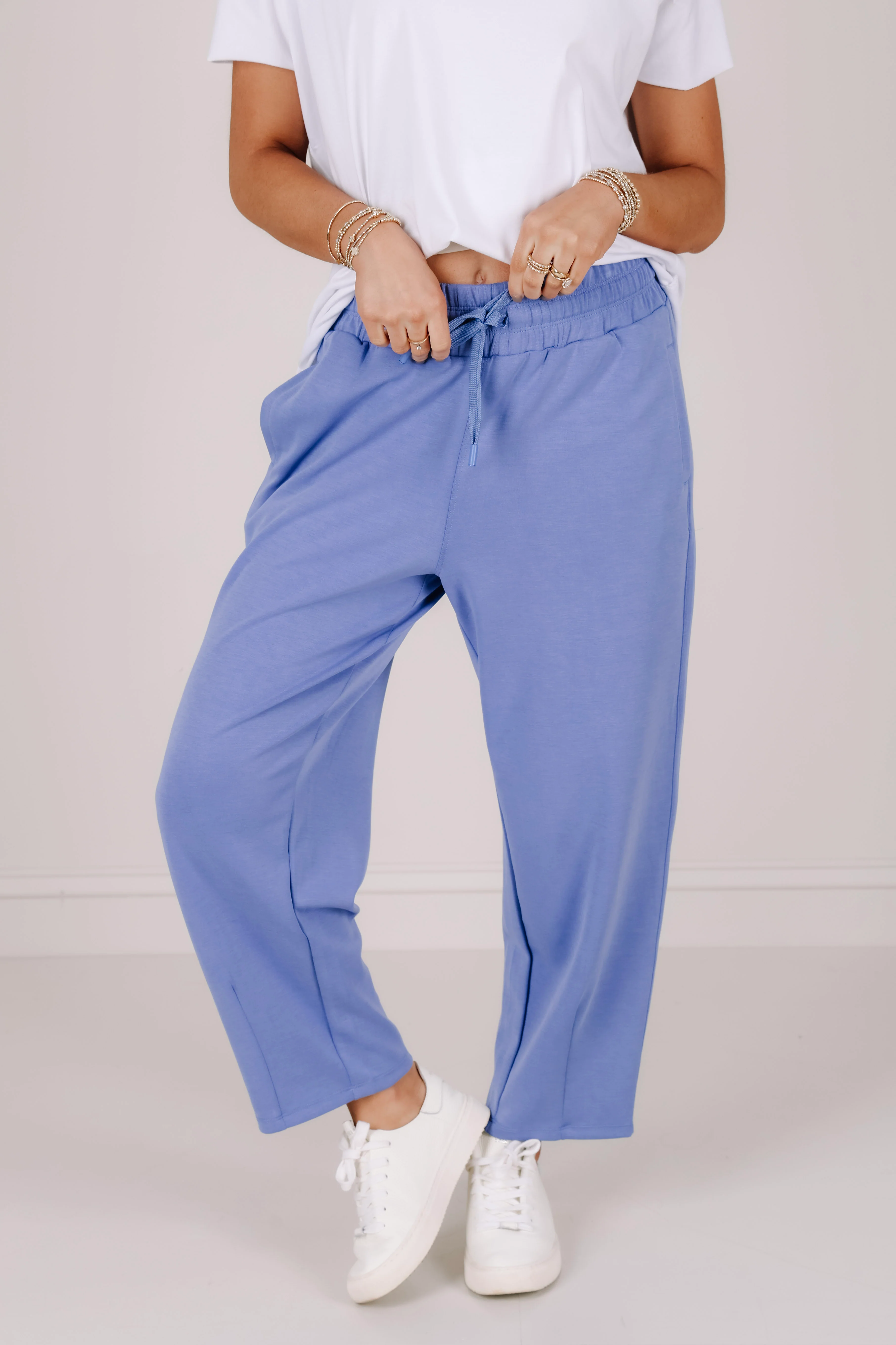 Tribal Baja Blue Cropped Barrel Jogger - Image 4