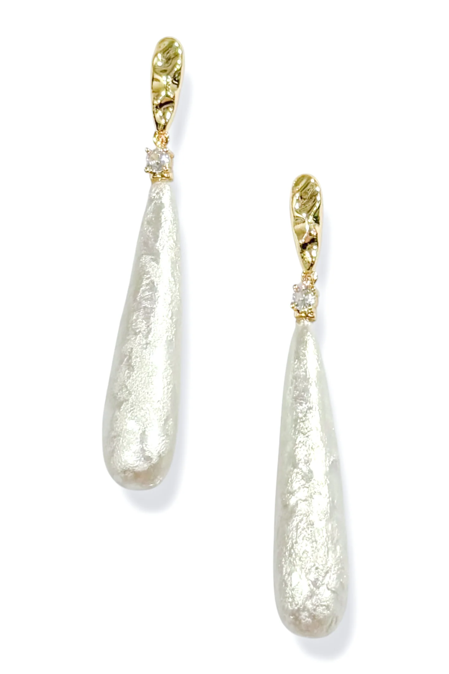 Bring It Back Cream Dangle Earrings
