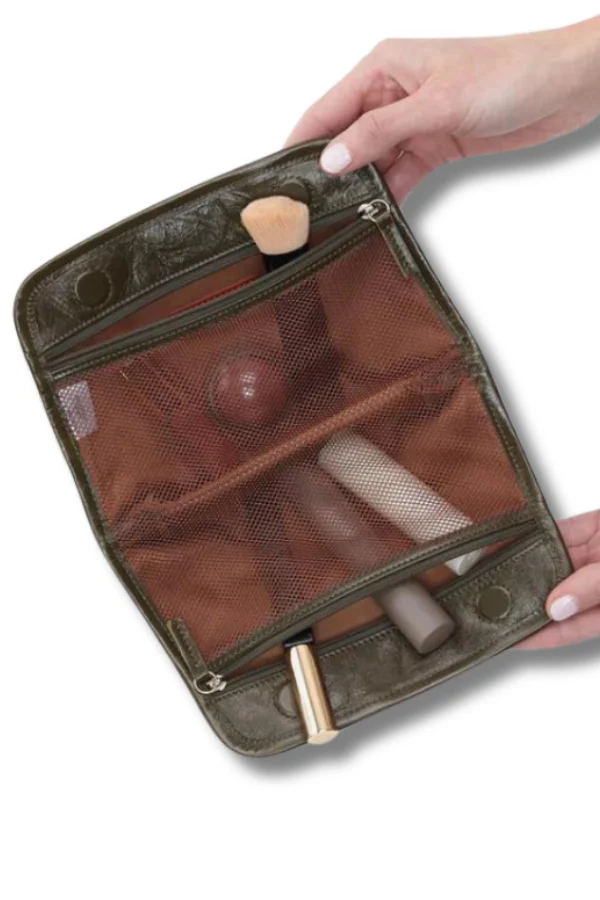 Beauty Cosmetic Pouch - Deep Moss | HOBO - FINAL SALE - Image 2