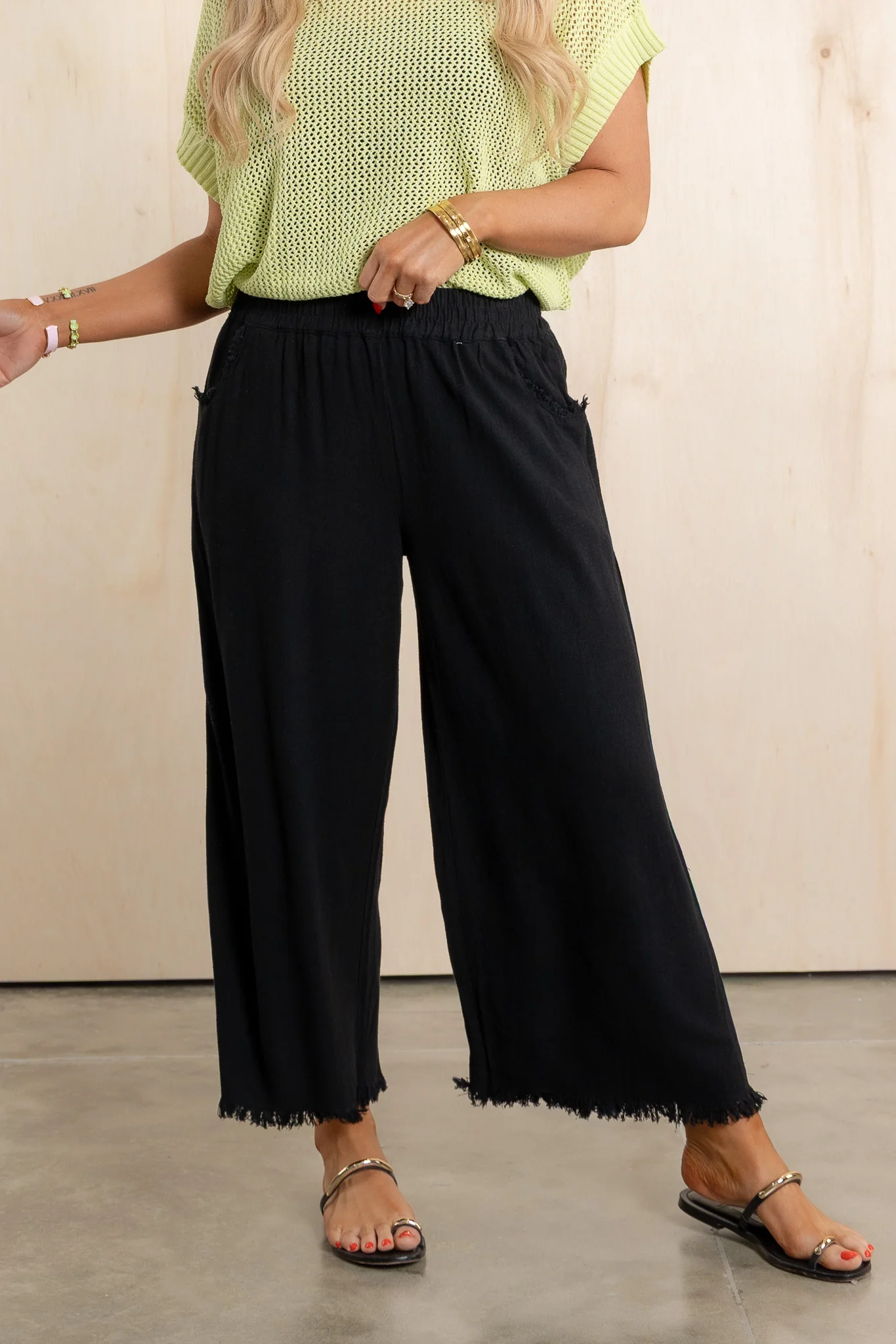 Best Memories Black Wide Leg Pants *Final Sale* - Image 4