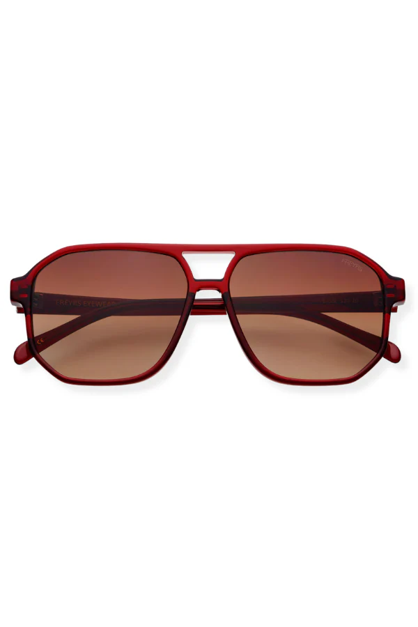 Freyrs Billie Aviator Dark Cherry Sunglasses