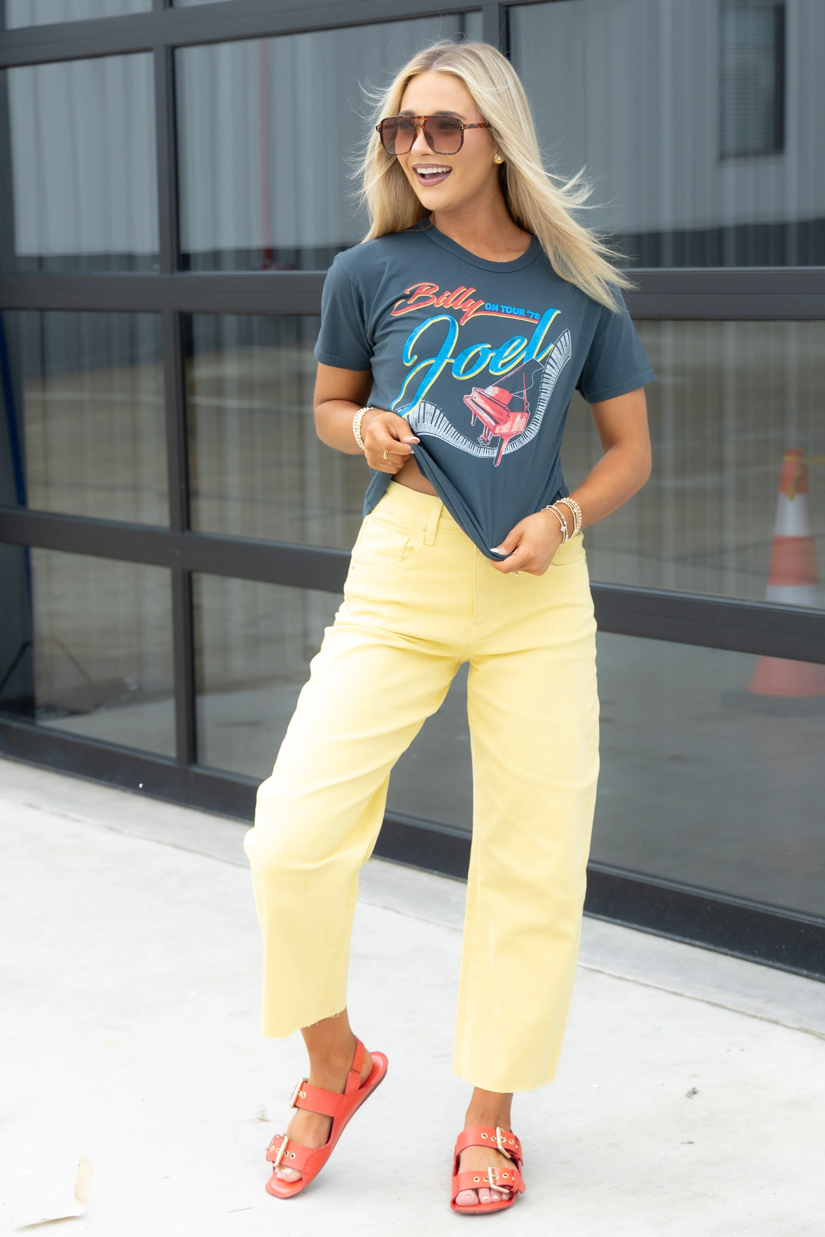 Gwen Daffodil High Rise Wide Leg Pant *Final Sale* - Image 2
