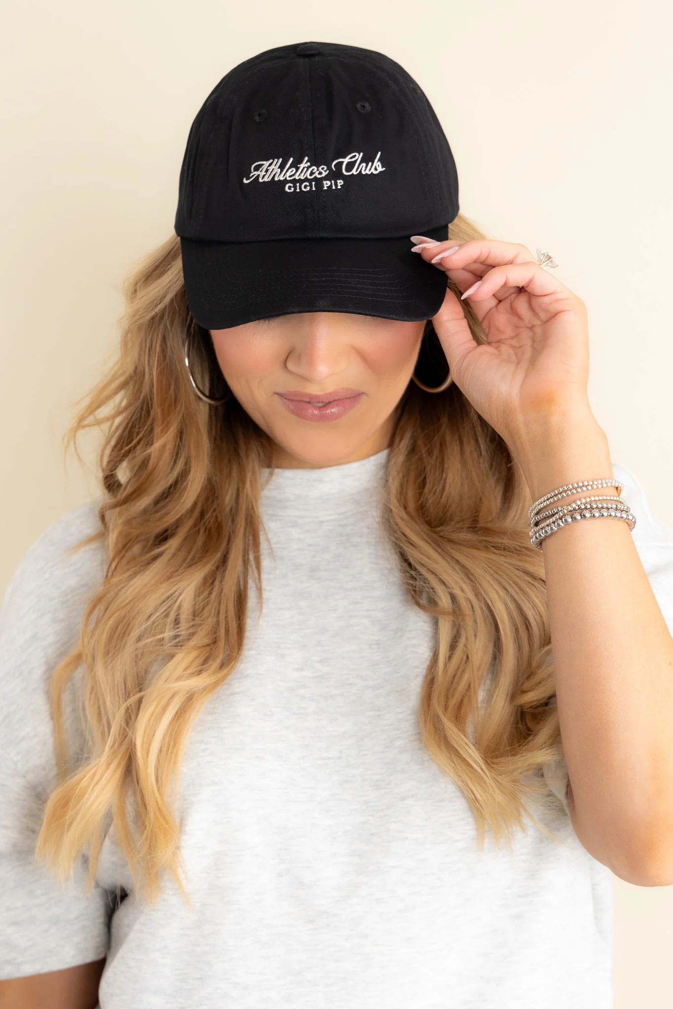 GIGI PIP Black Athletics Club Ball Cap - FINAL SALE - Image 2