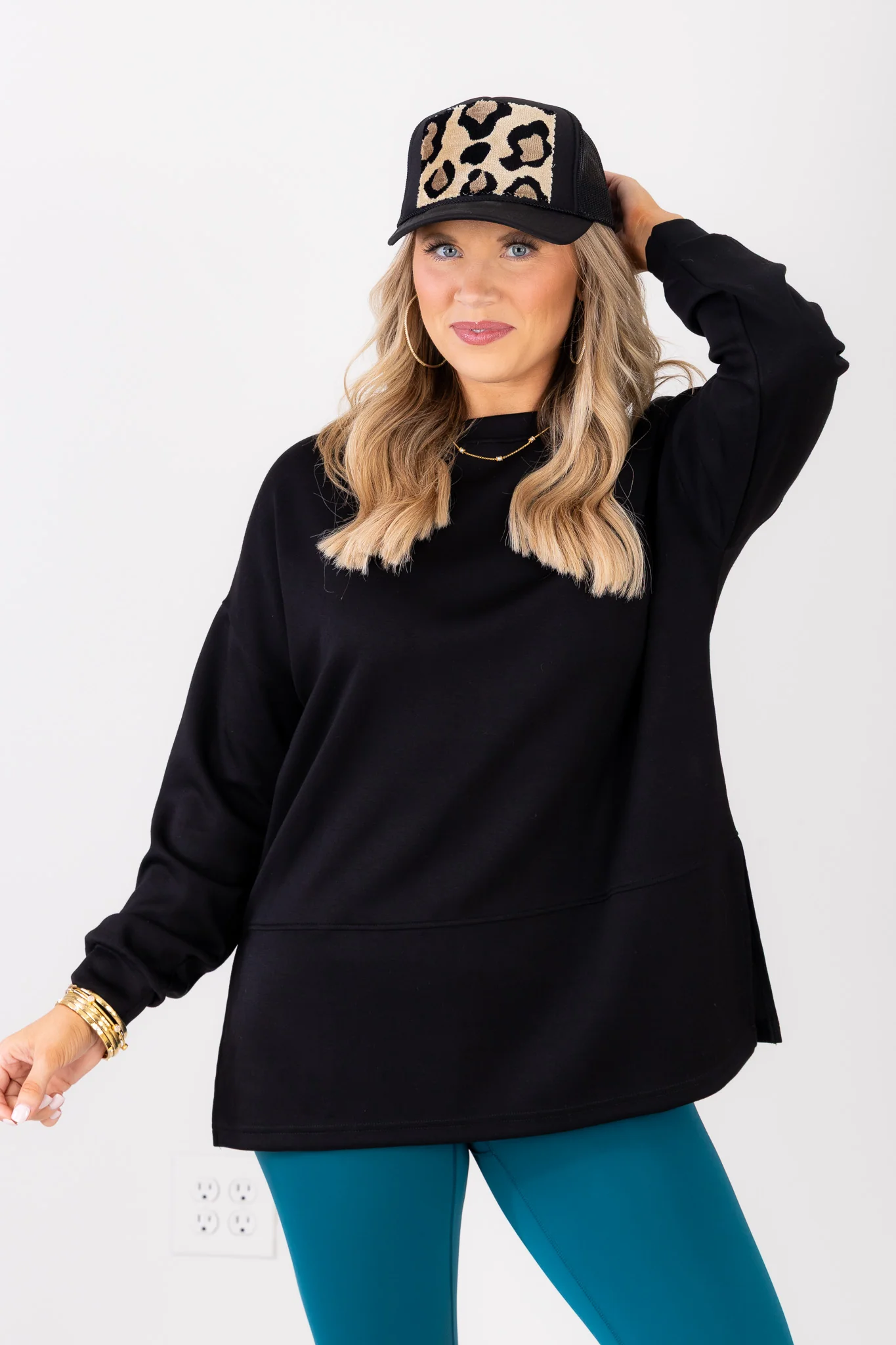 TWT Clarissa Black Long Sleeve Top - Image 4