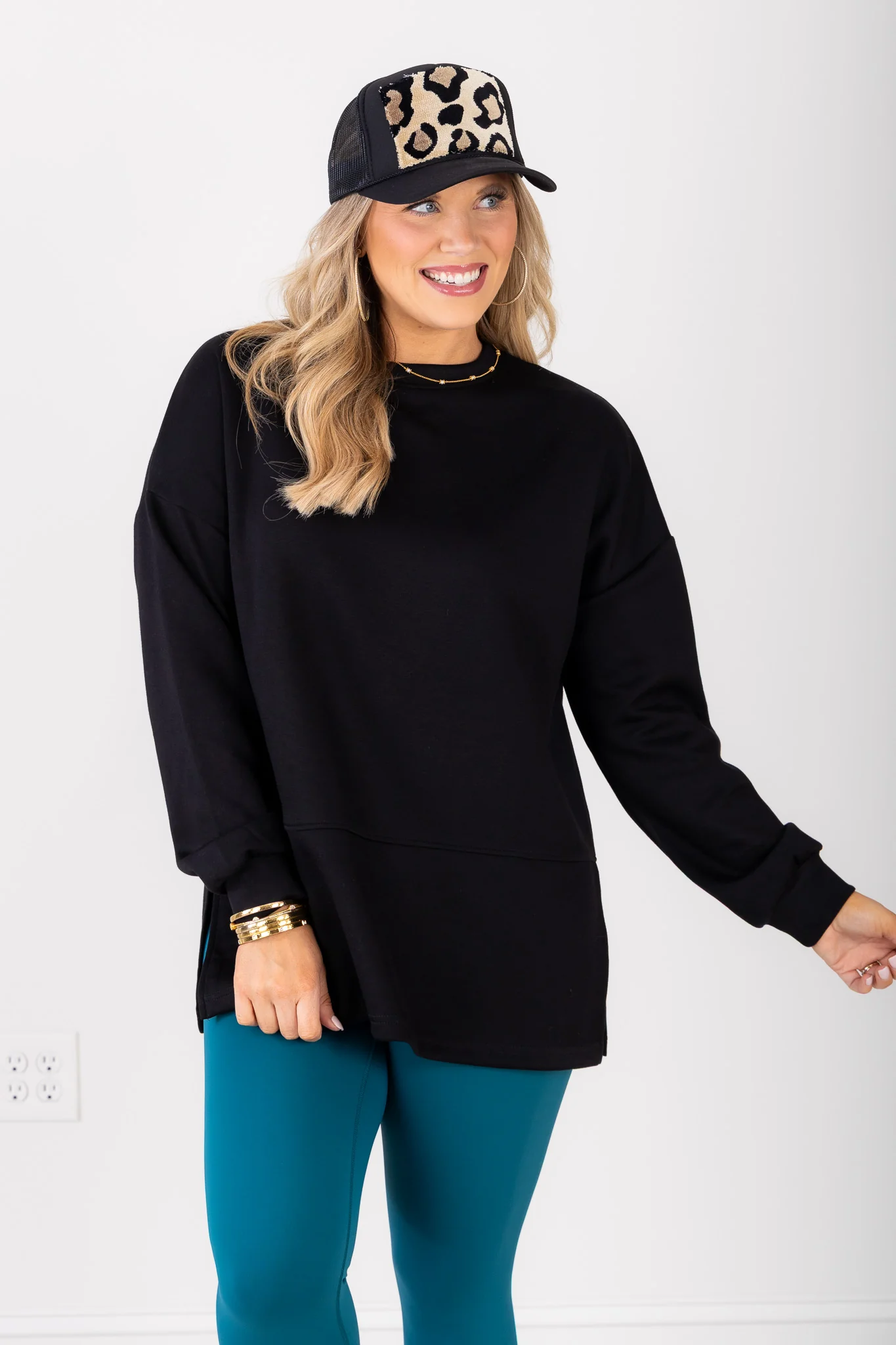 TWT Clarissa Black Long Sleeve Top - Image 5