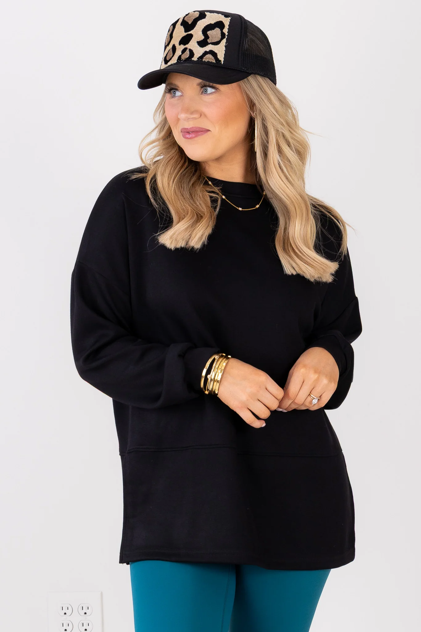 TWT Clarissa Black Long Sleeve Top - Image 7