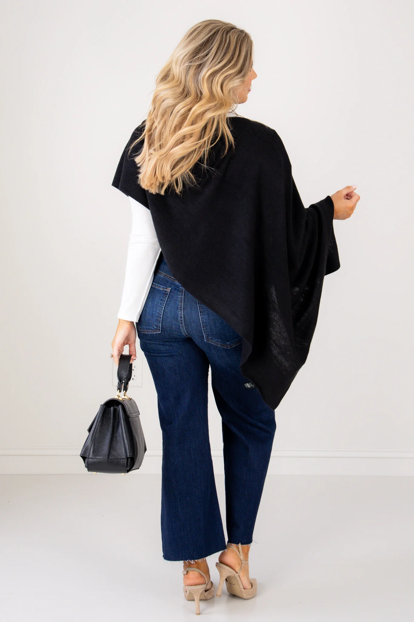 Best Of The Best Black Poncho - Image 5