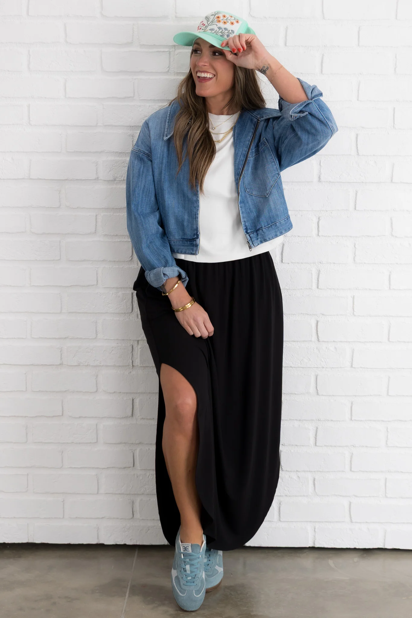 Black Smocked Waist Maxi Skirt *Final Sale* - Image 5