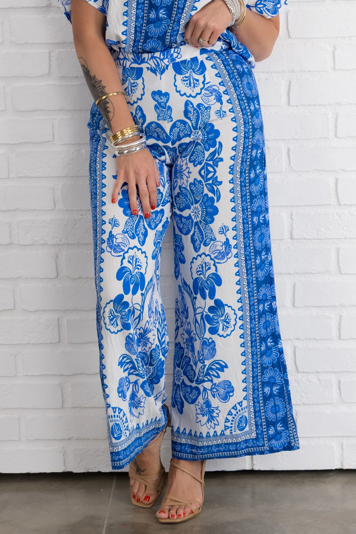 Bluest Skies Blue Wide Leg Pant - FINAL SALE - Image 2
