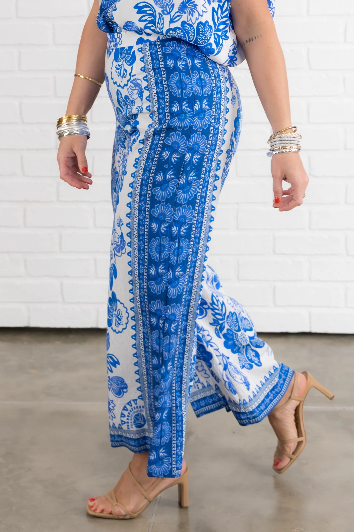 Bluest Skies Blue Wide Leg Pant - FINAL SALE - Image 3
