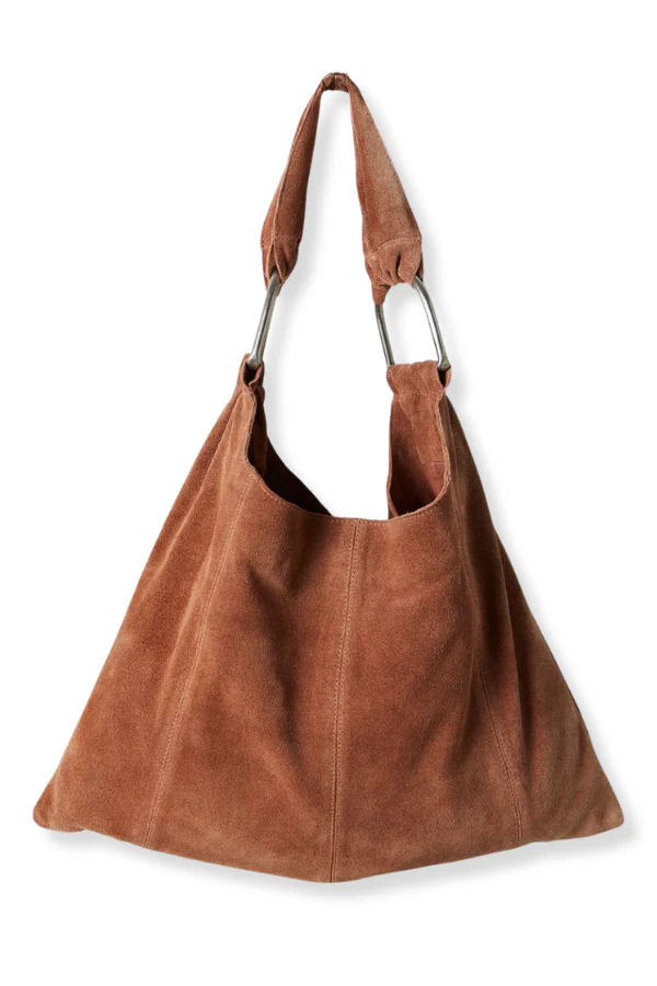 DOORBUSTER Free People Bobbi Saddle Slouch Suede Tote