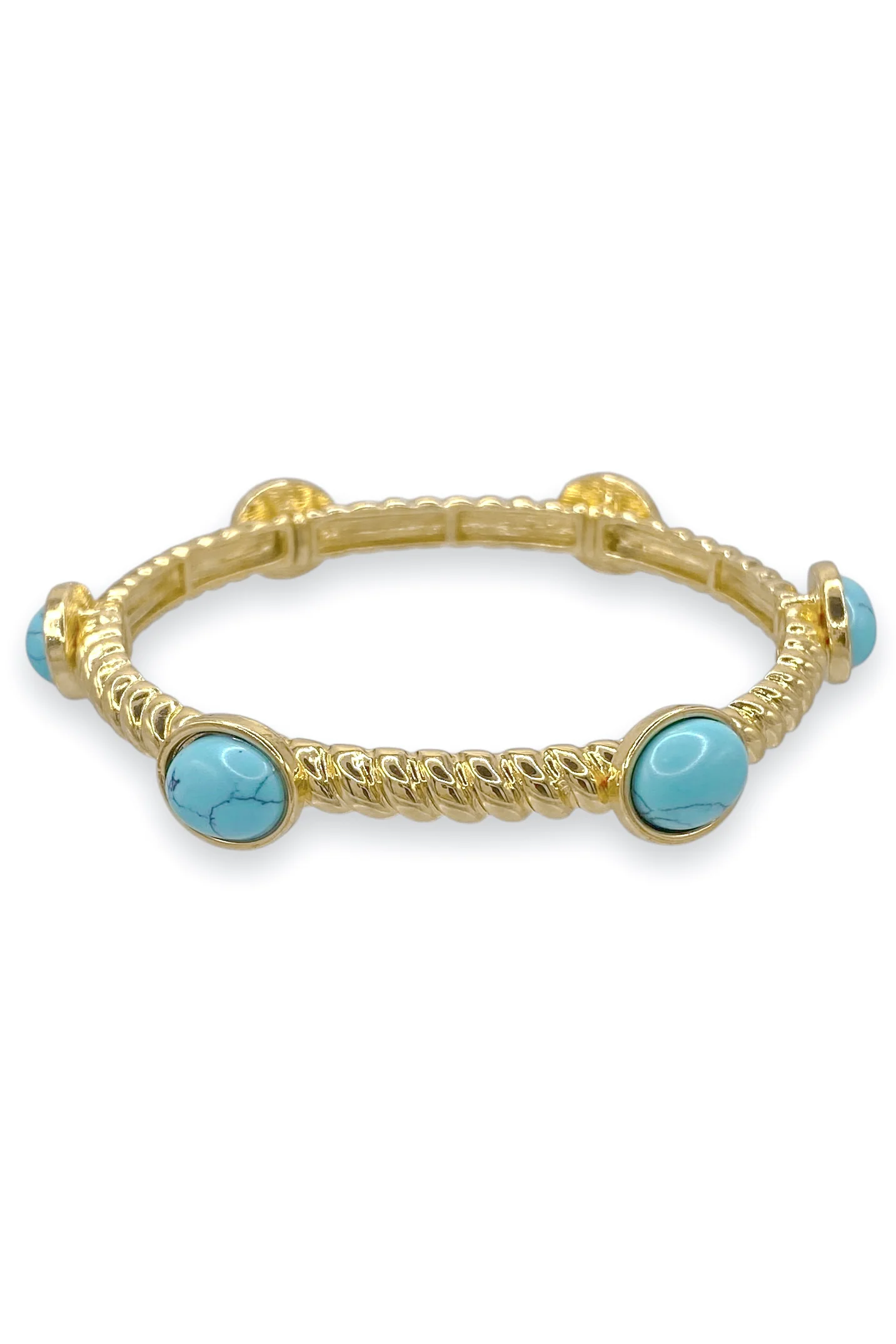 Level Up Turquoise Stretch Bracelet