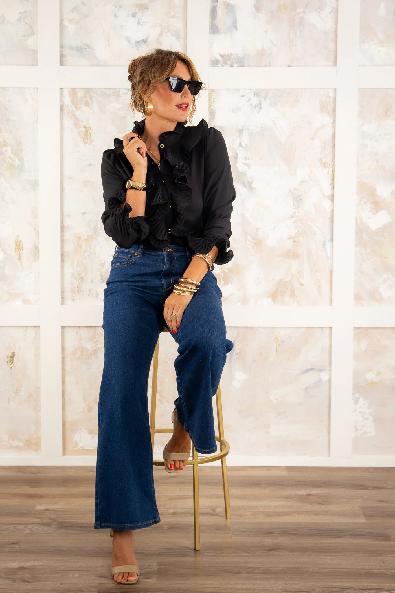 Bree Ruffle Shirt - SALE - Image 3