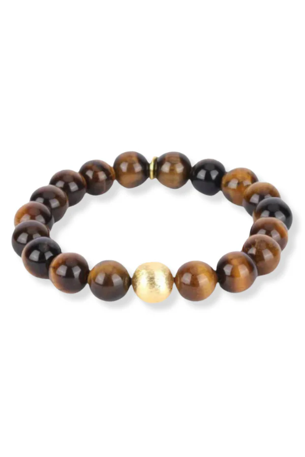 BudhaGirl Bianca Tiger Eye Beaded Bracelet