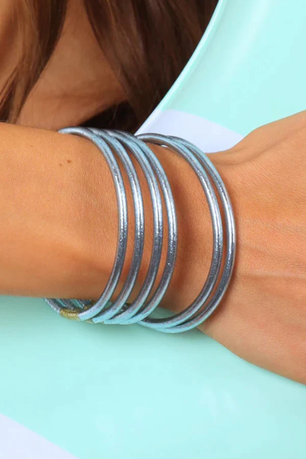 BudhaGirl Celeste Lumine All Weather Bangle Bracelet (Set of 6) - Image 2