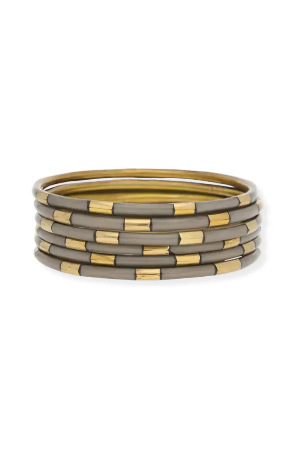 BudhaGirl Veda Ash Bangle Bracelets Set of 6