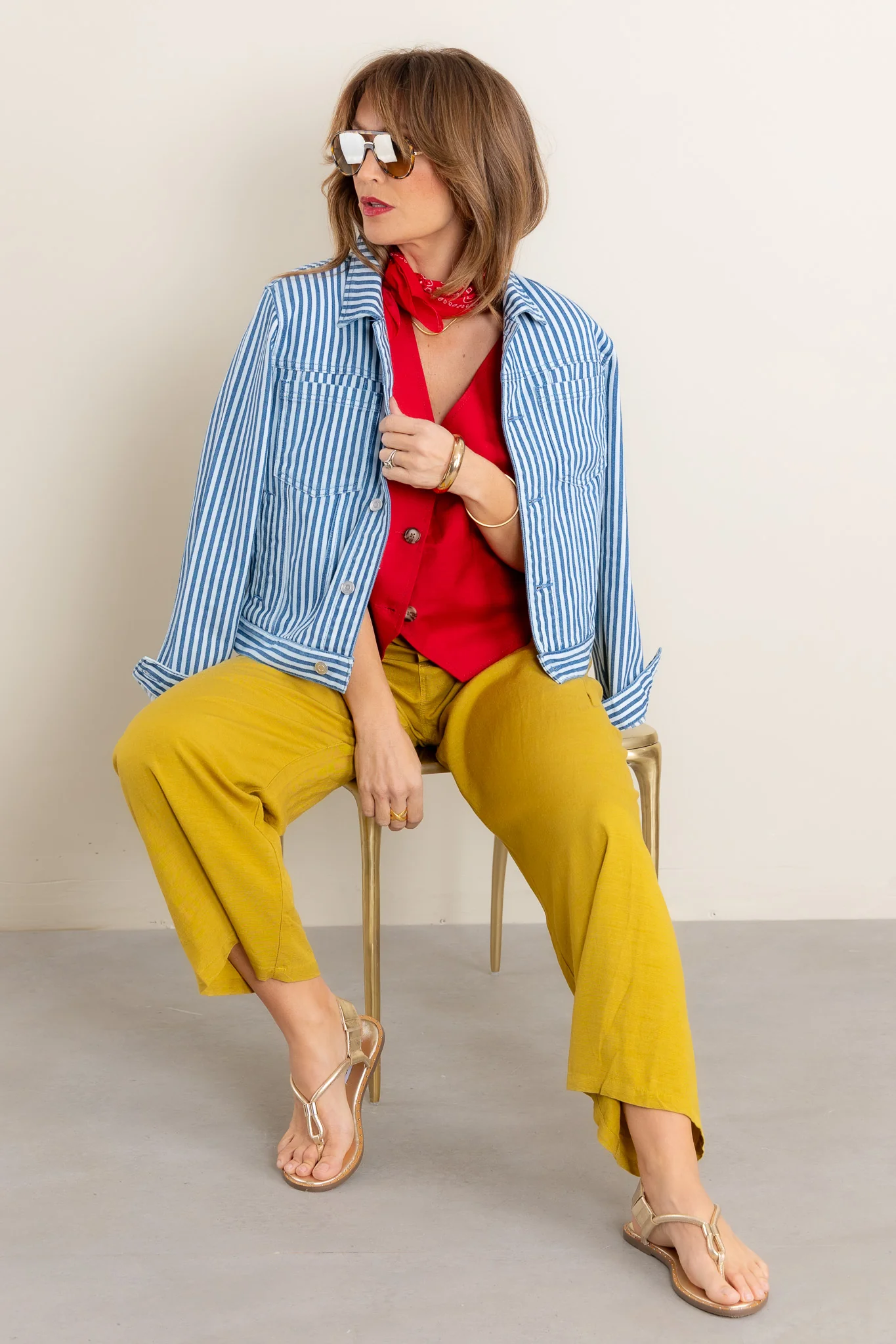 Tribal Seeing Stripes Riviera Long Sleeve Jacket *Final Sale* - Image 3