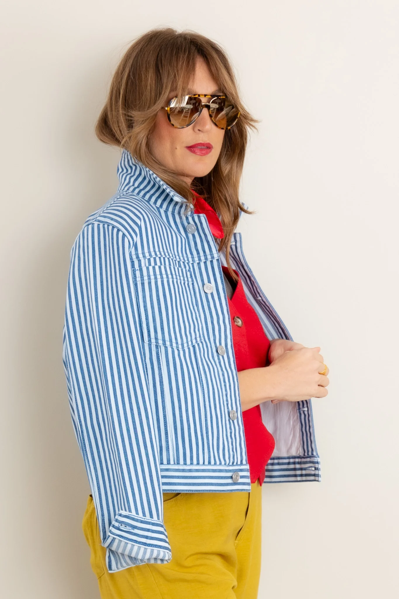 Tribal Seeing Stripes Riviera Long Sleeve Jacket *Final Sale* - Image 4
