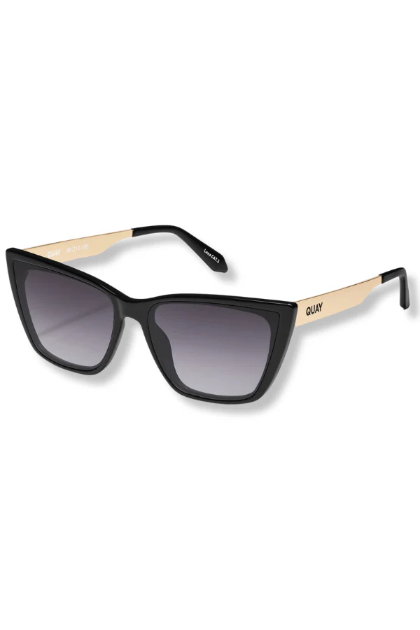 QUAY Call The Shots Remixed Black/Smoke Sunglasses - Image 2