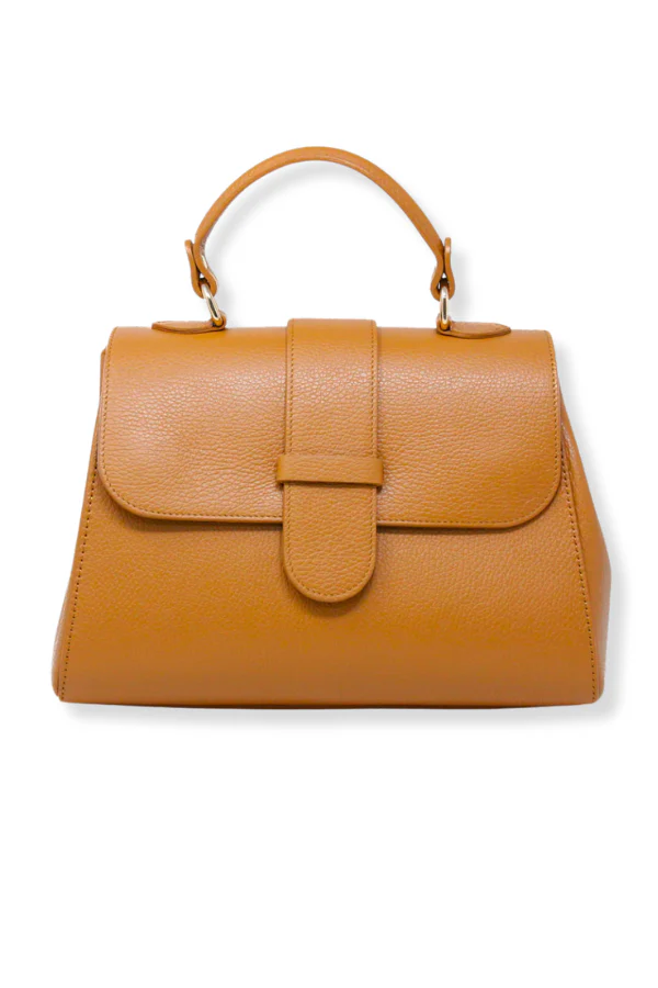 Tara Camel Leather Handbag