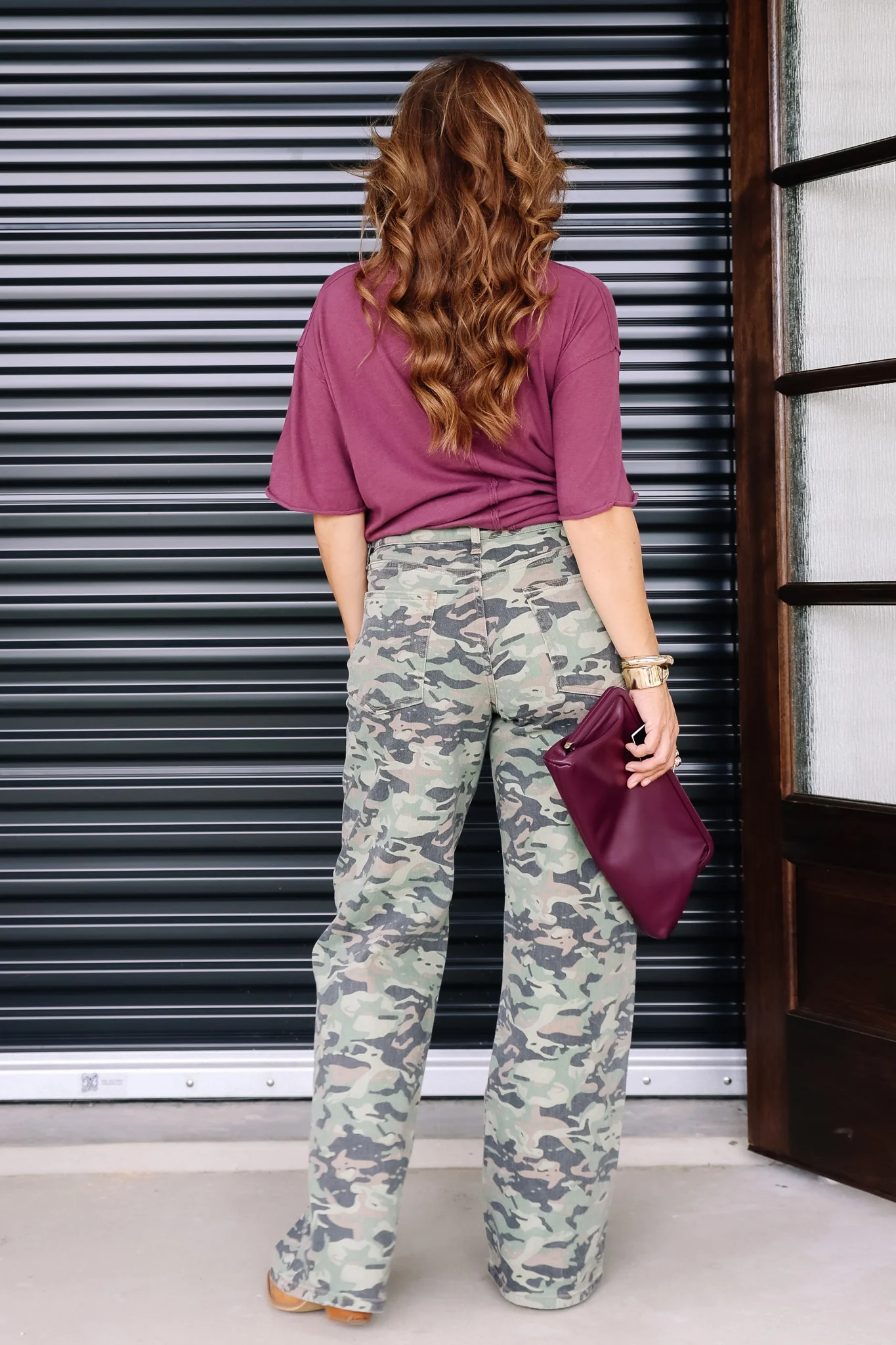 JUST BLACK Camouflage Straight Leg Jean - Image 3