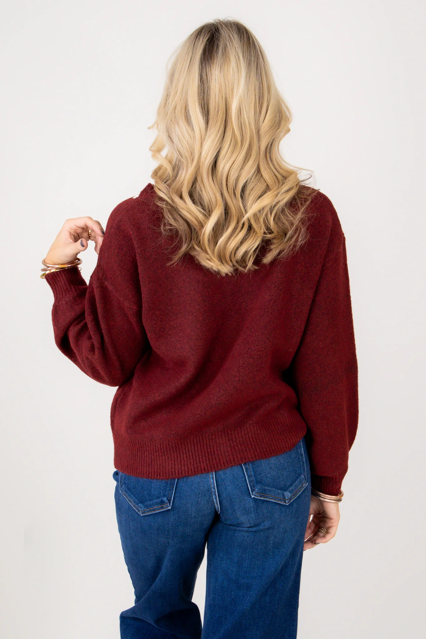 Go Places Garnet Long Sleeve Button Down Cardigan - Image 5