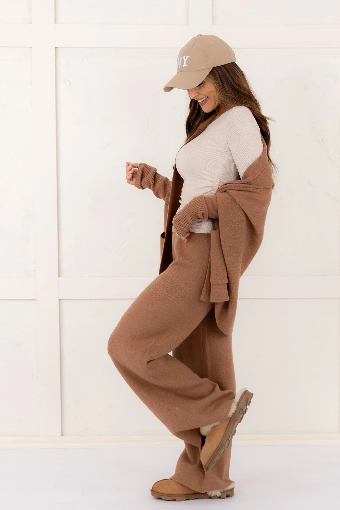 Full Comfort Cardigan - Latte - FINAL SALE - Image 5