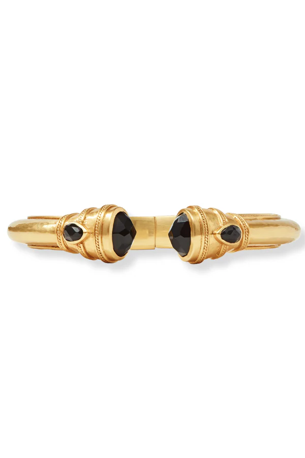 Julie Vos Cannes Obsidian Black Demi Cuff Bracelet