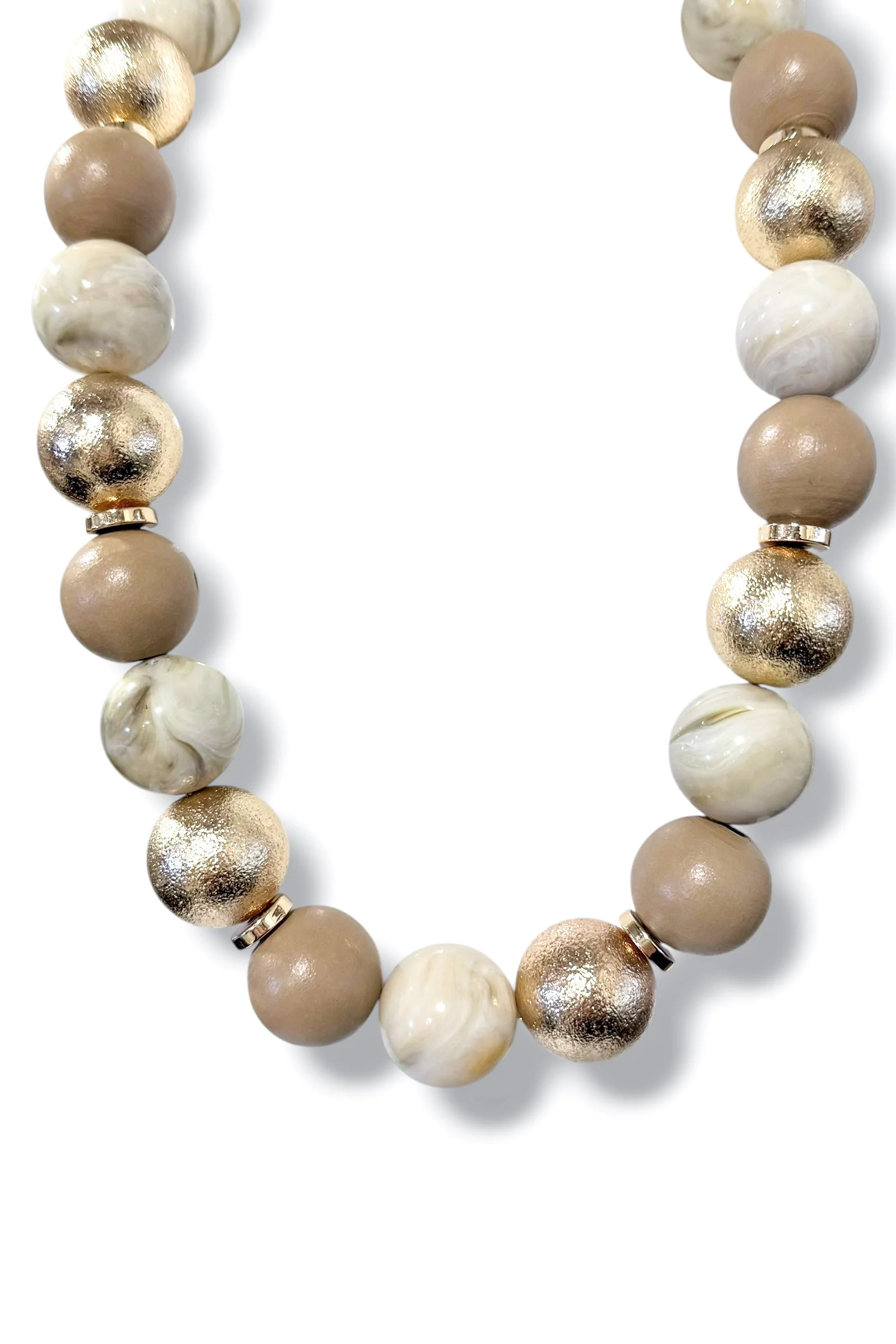 Maybe I Asked Too Much Ball Beaded Necklace