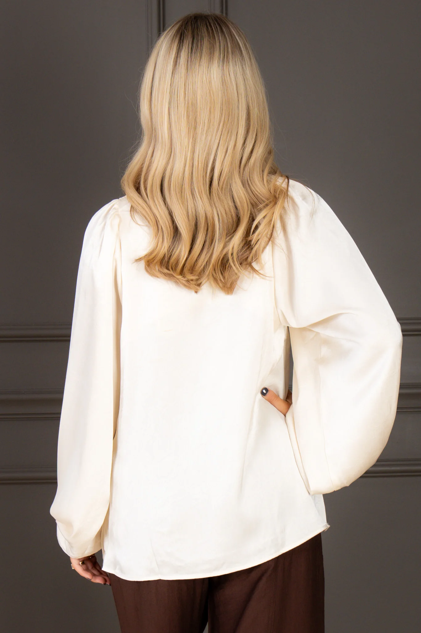 Everything Stops Champagne Long Sleeve Top - Image 5