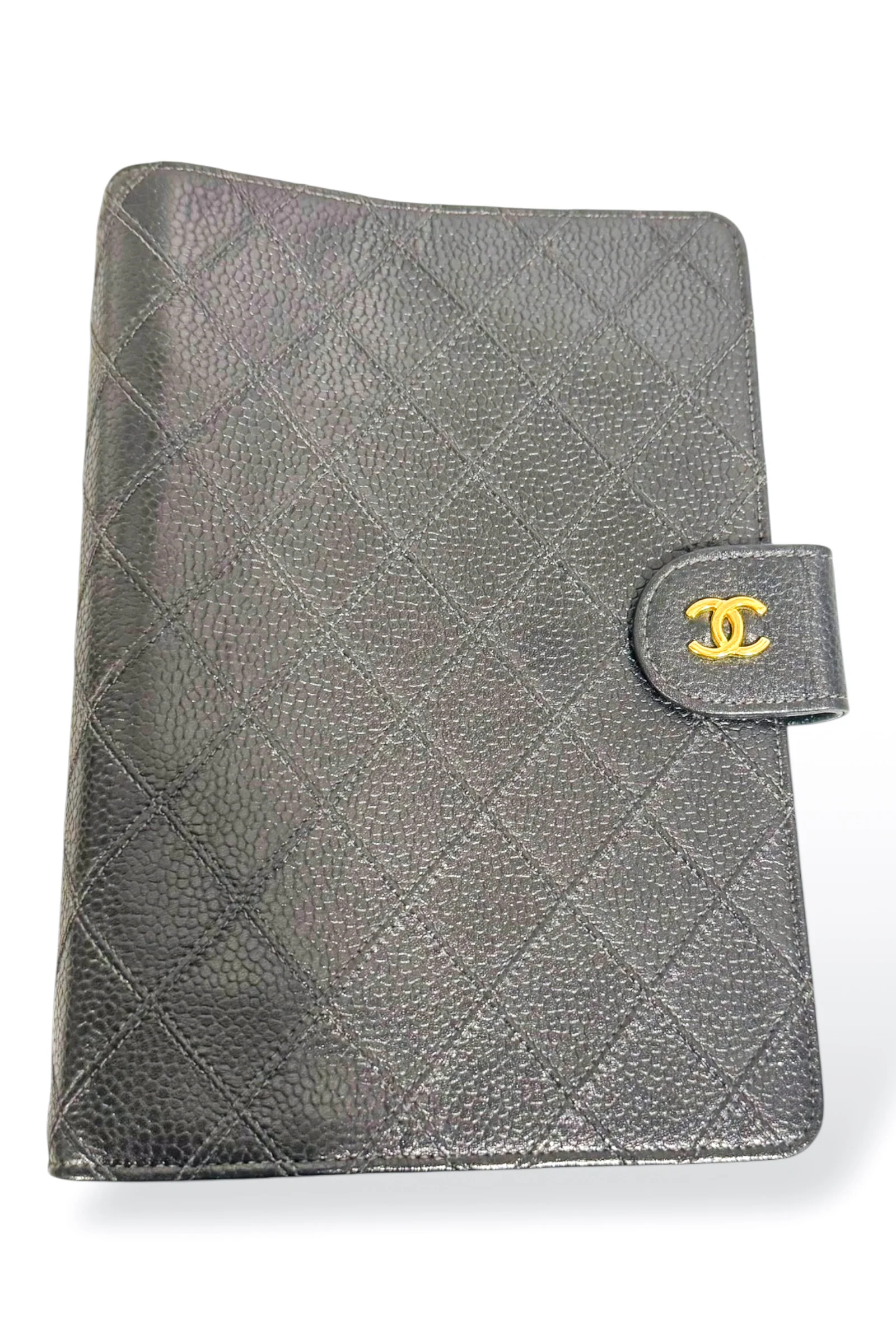 Chanel Bicolore Caviar Skin Notebook Cover Black - Image 2
