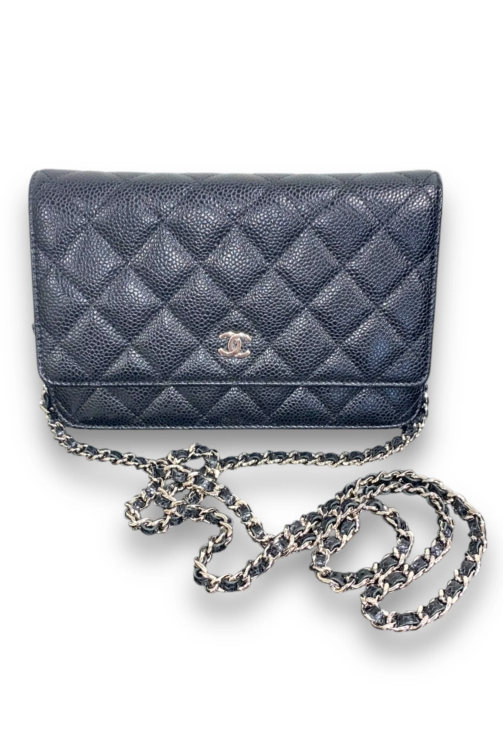 Chanel Wallet On Chain Quilted Caviar