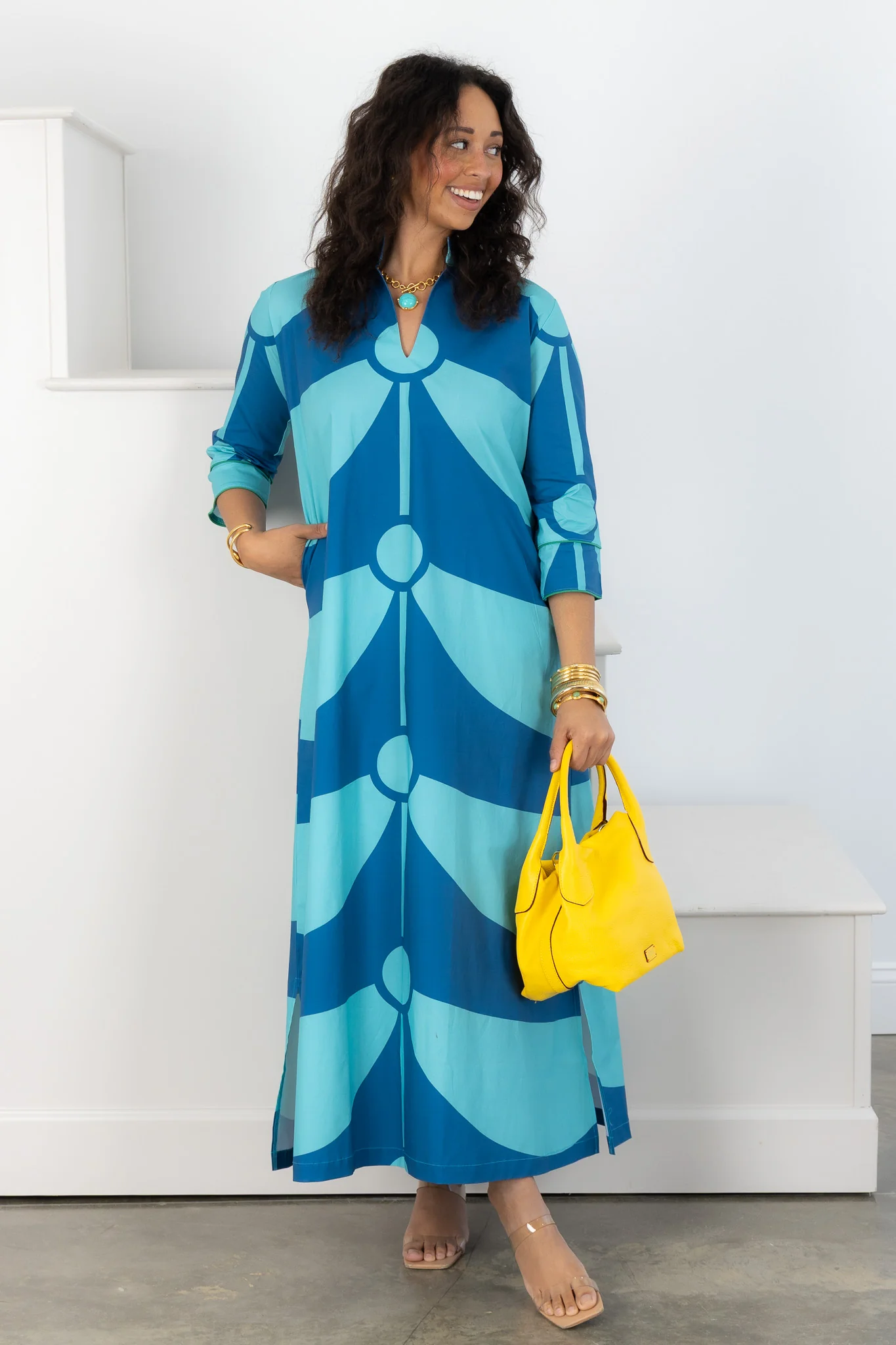 House Of MBR Charleston Blue Toddy Maxi Dress - Image 2