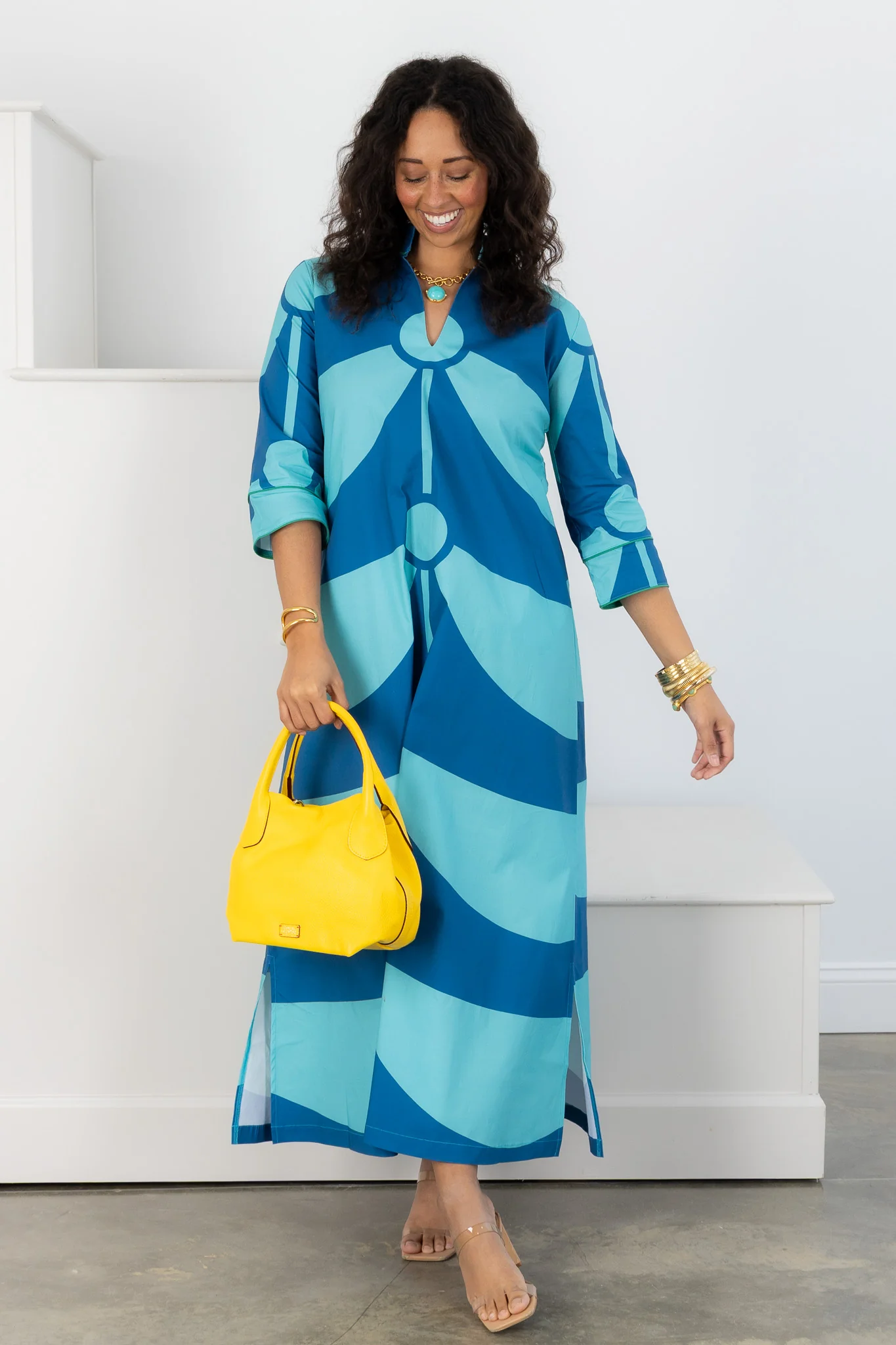 House Of MBR Charleston Blue Toddy Maxi Dress - Image 3