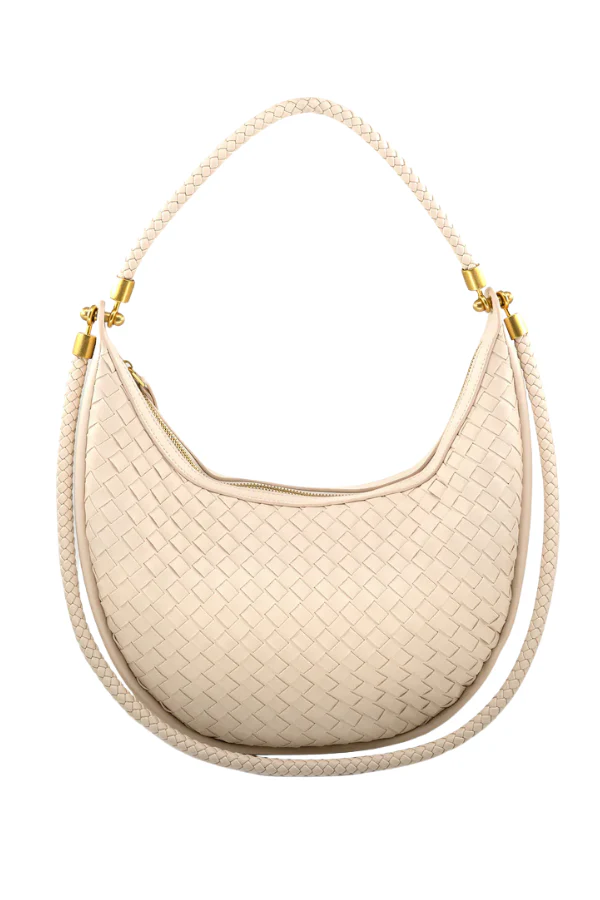 Charlie Cream Woven Bag