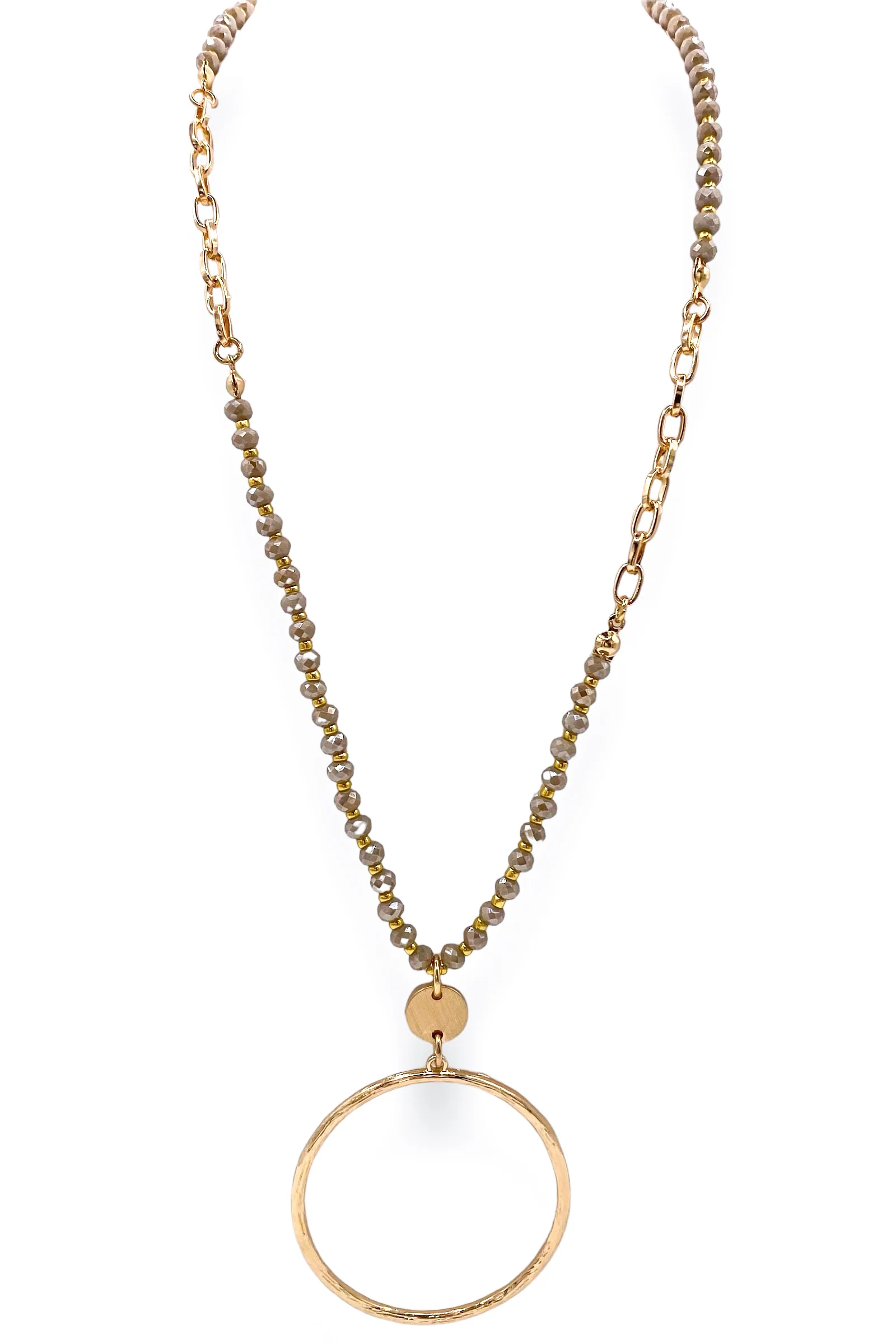 Far From The Truth Necklace - Lt. Mocha