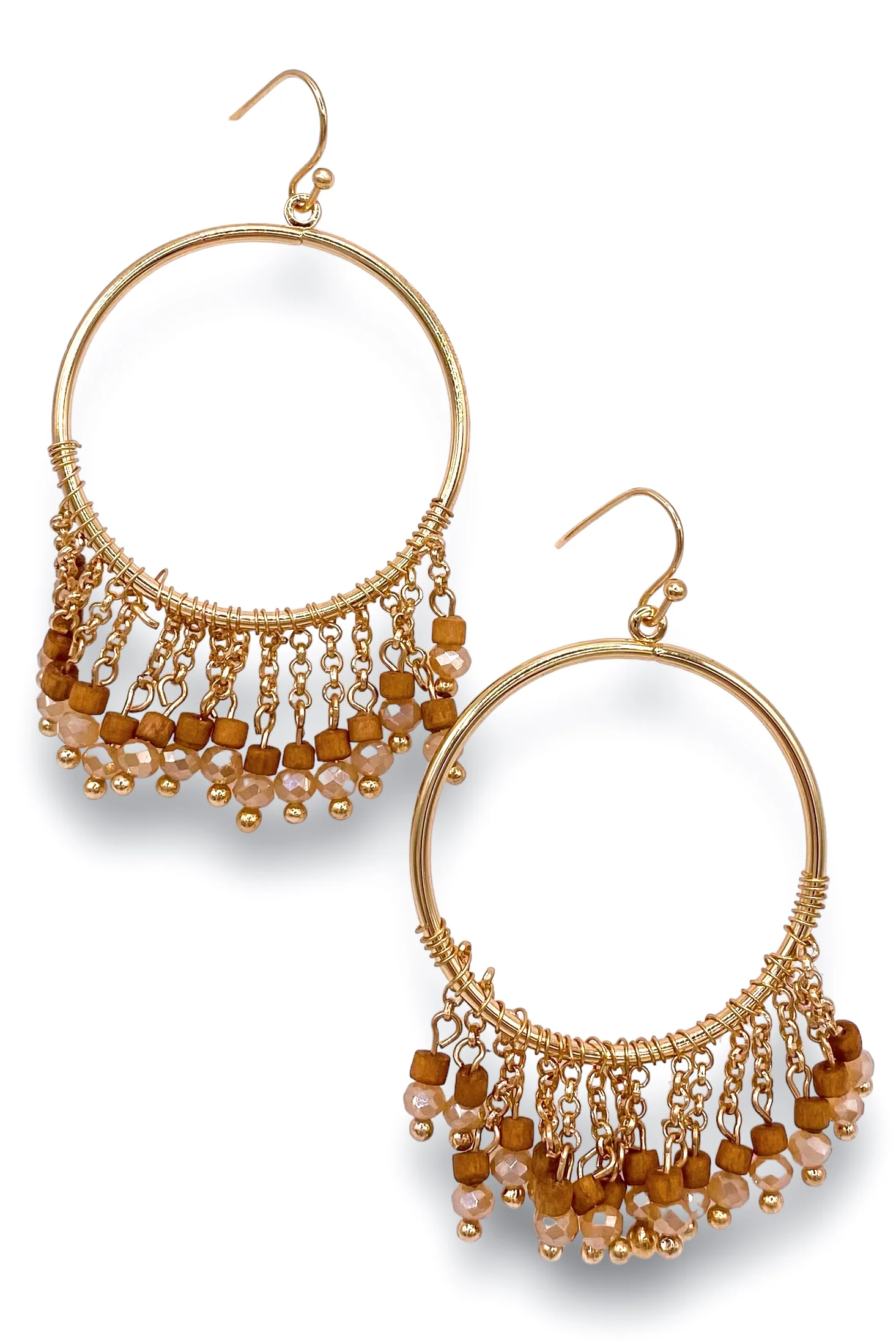 Together Forever Earrings - Brown