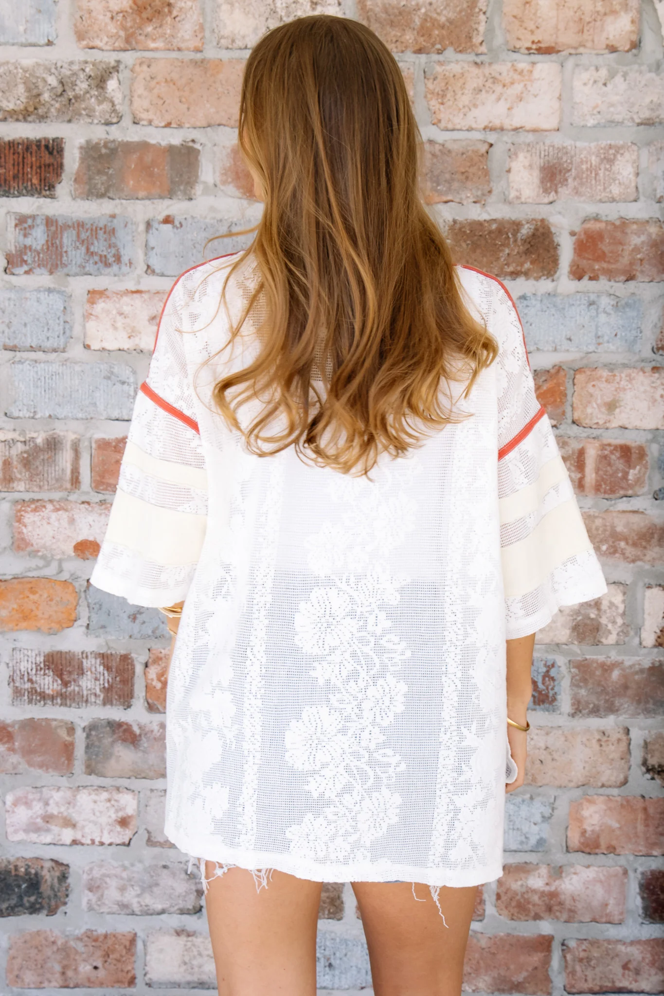 Free People Best Match Clean Ivory Combo Short Sleeve Top - Image 7