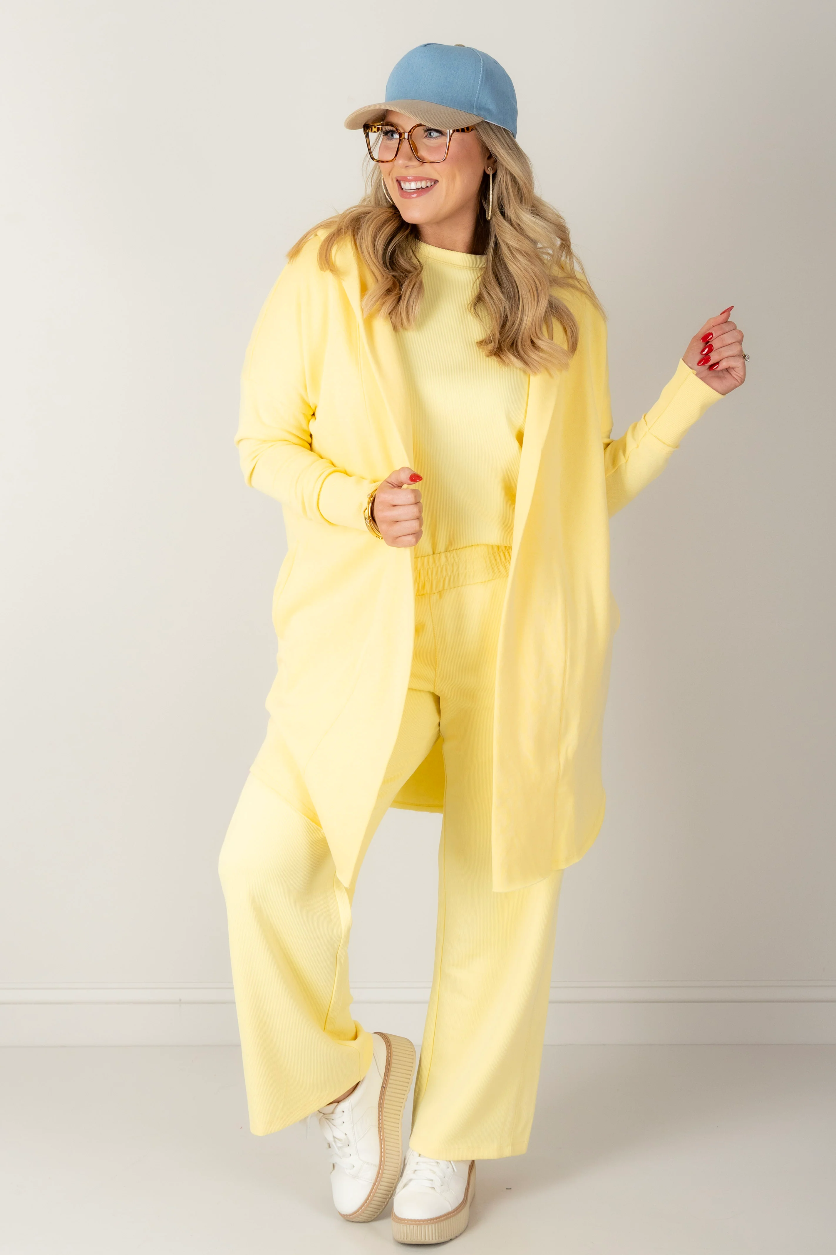 Close To You Yellow Glow long Sleeve Cardigan - Image 2