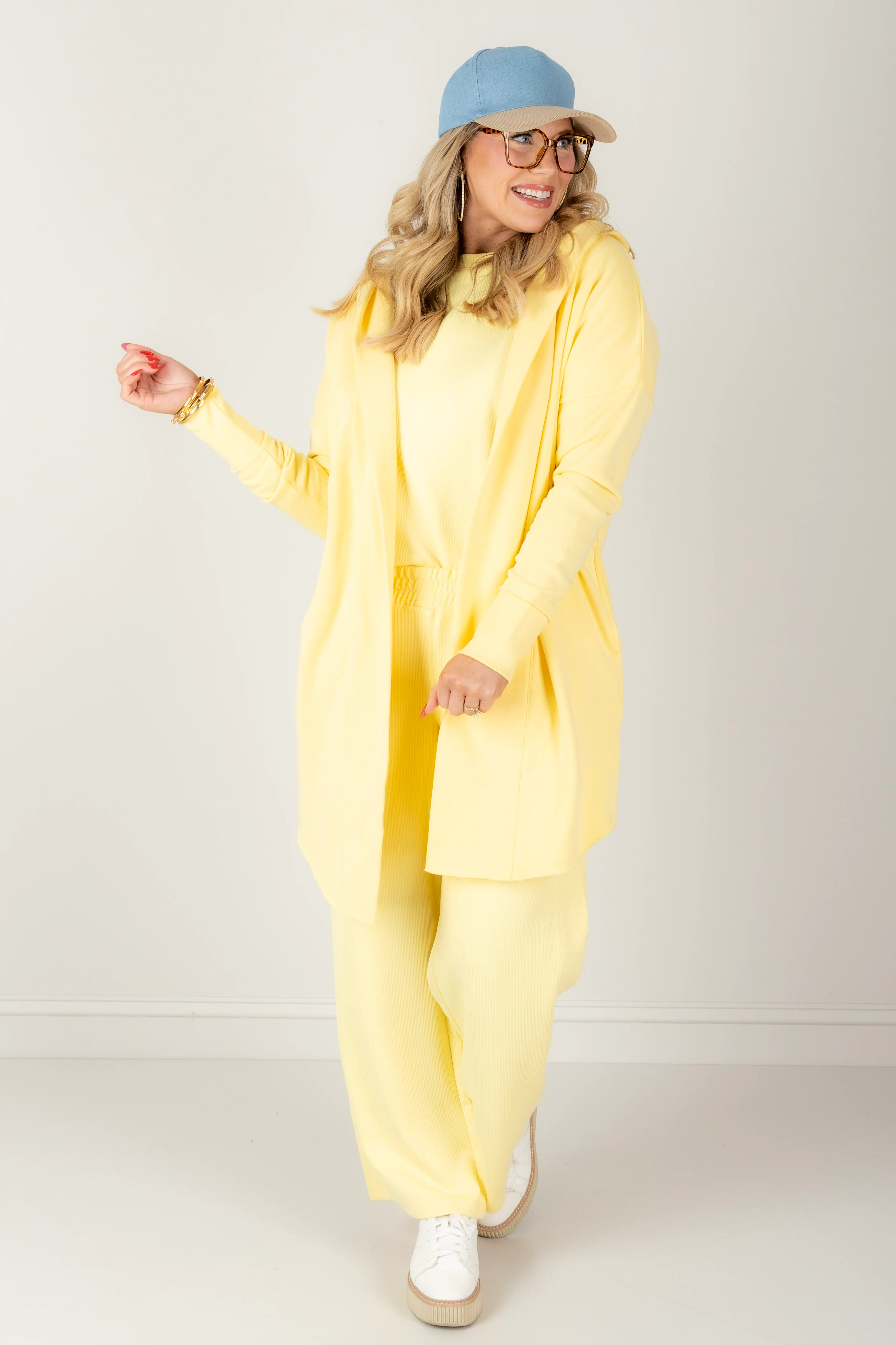 Close To You Yellow Glow long Sleeve Cardigan - Image 6