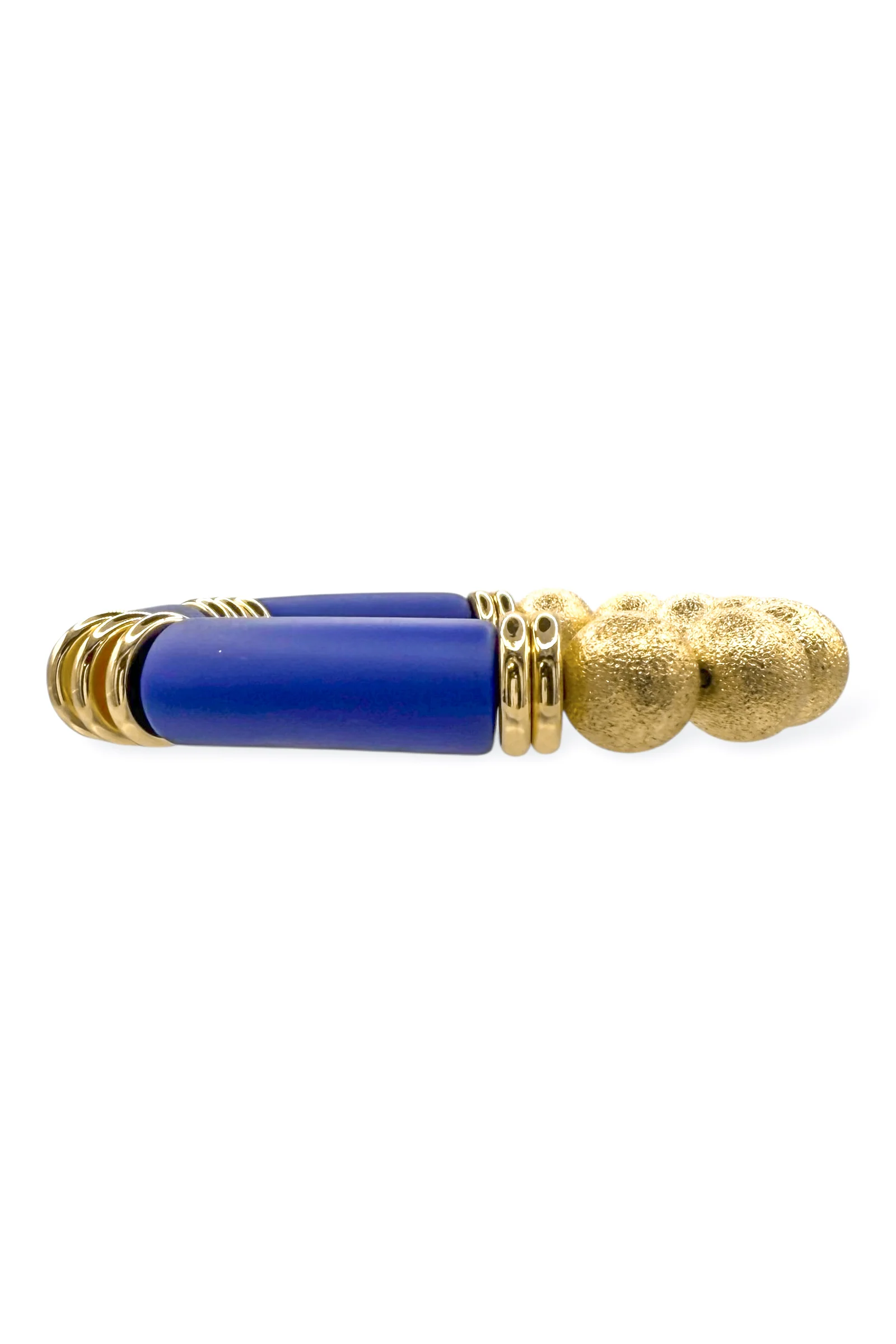 You're So Fine Royal Blue and Gold Stretch Bracelet