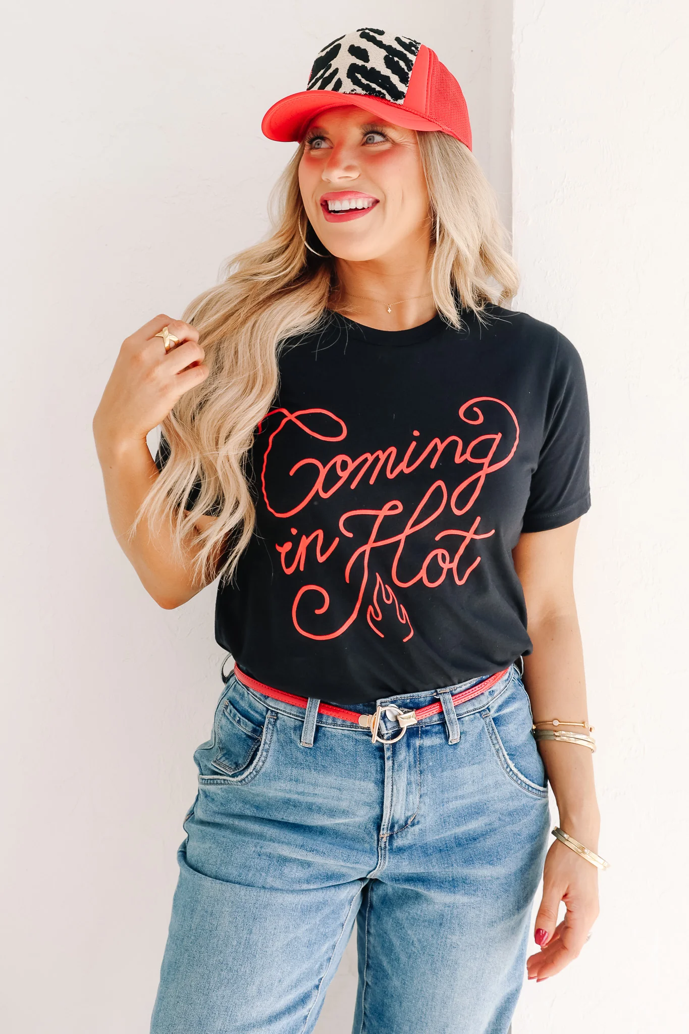 Coming In Hot Black Short Sleeve Tee - Image 2