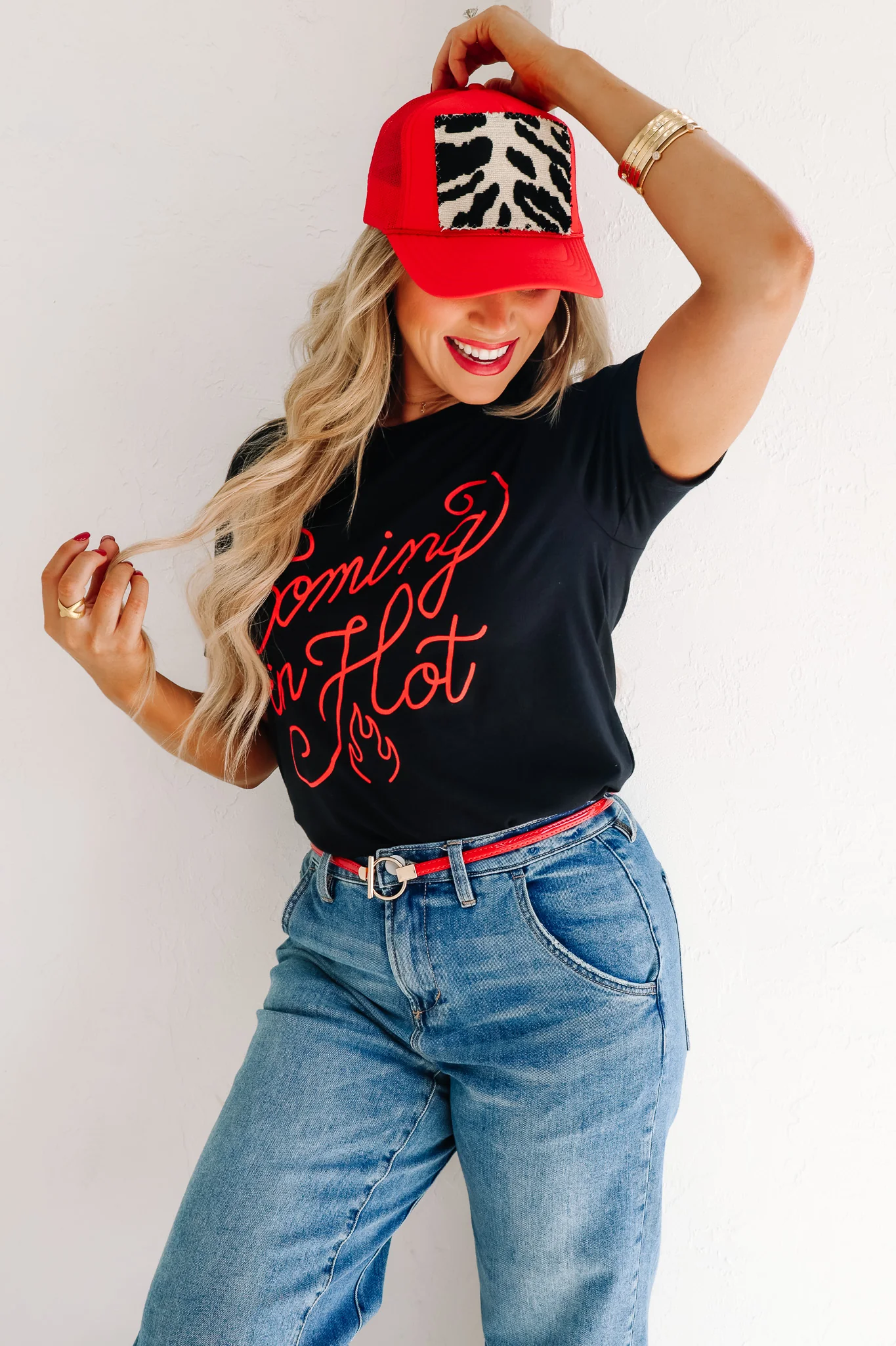 Coming In Hot Black Short Sleeve Tee - Image 3