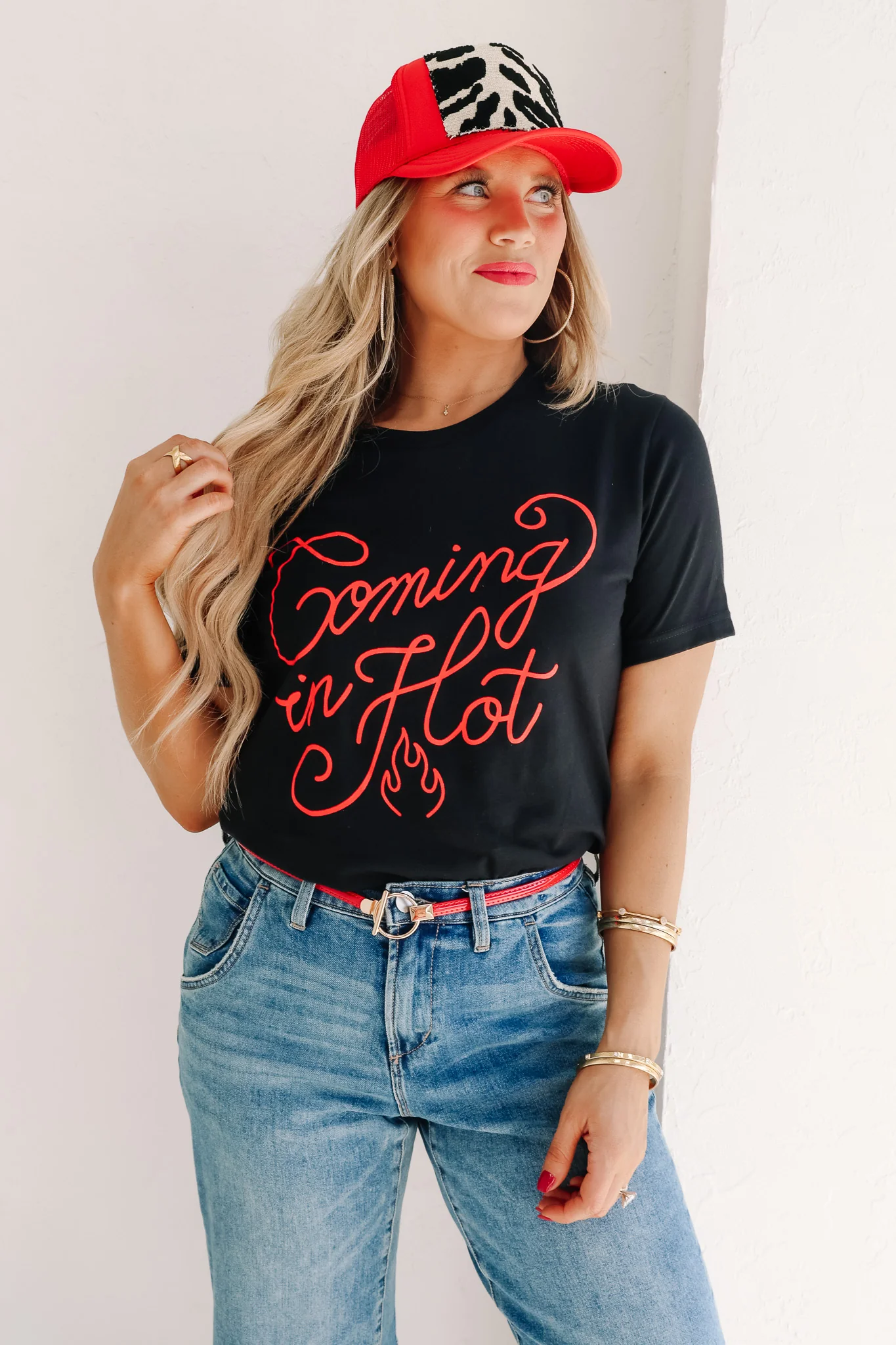 Coming In Hot Black Short Sleeve Tee - Image 4