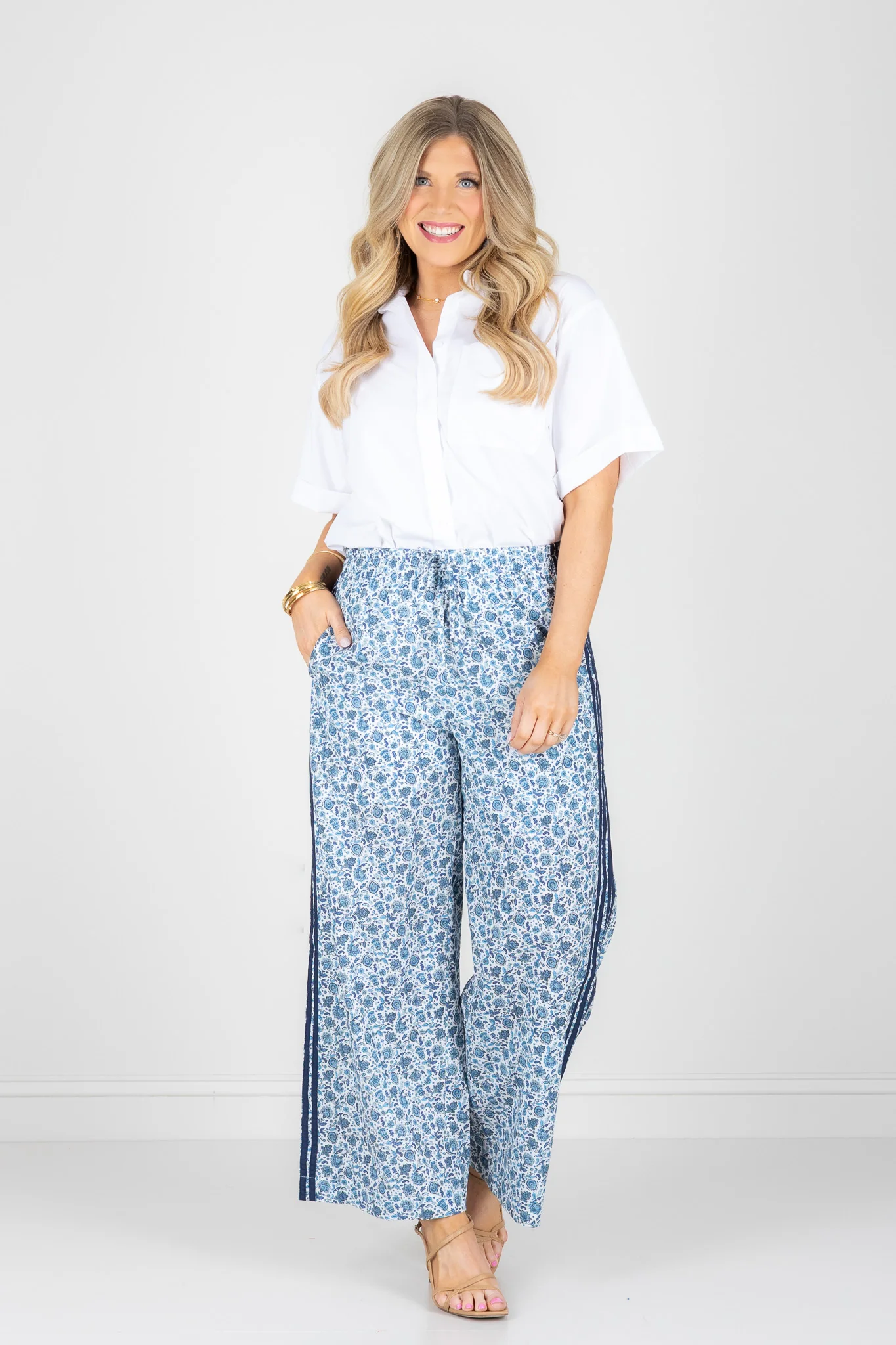 Lysse Corinna White Oversized Cropped Shirt - Image 6