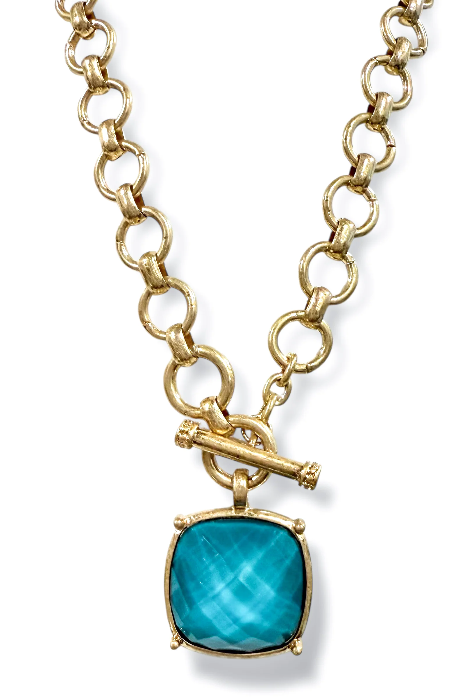 Courtney Teal Statement Necklace