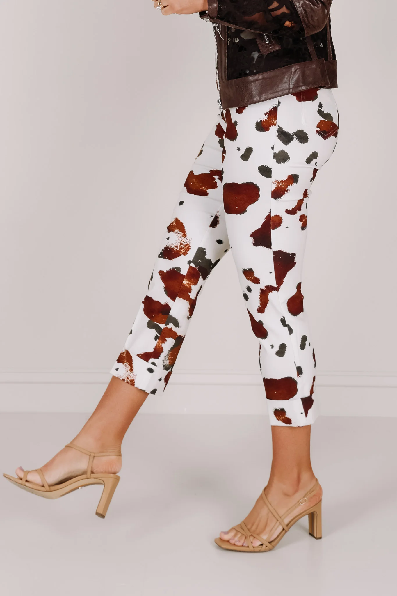 Insight Cowgirl Cow Print Cropped Pant - Image 5