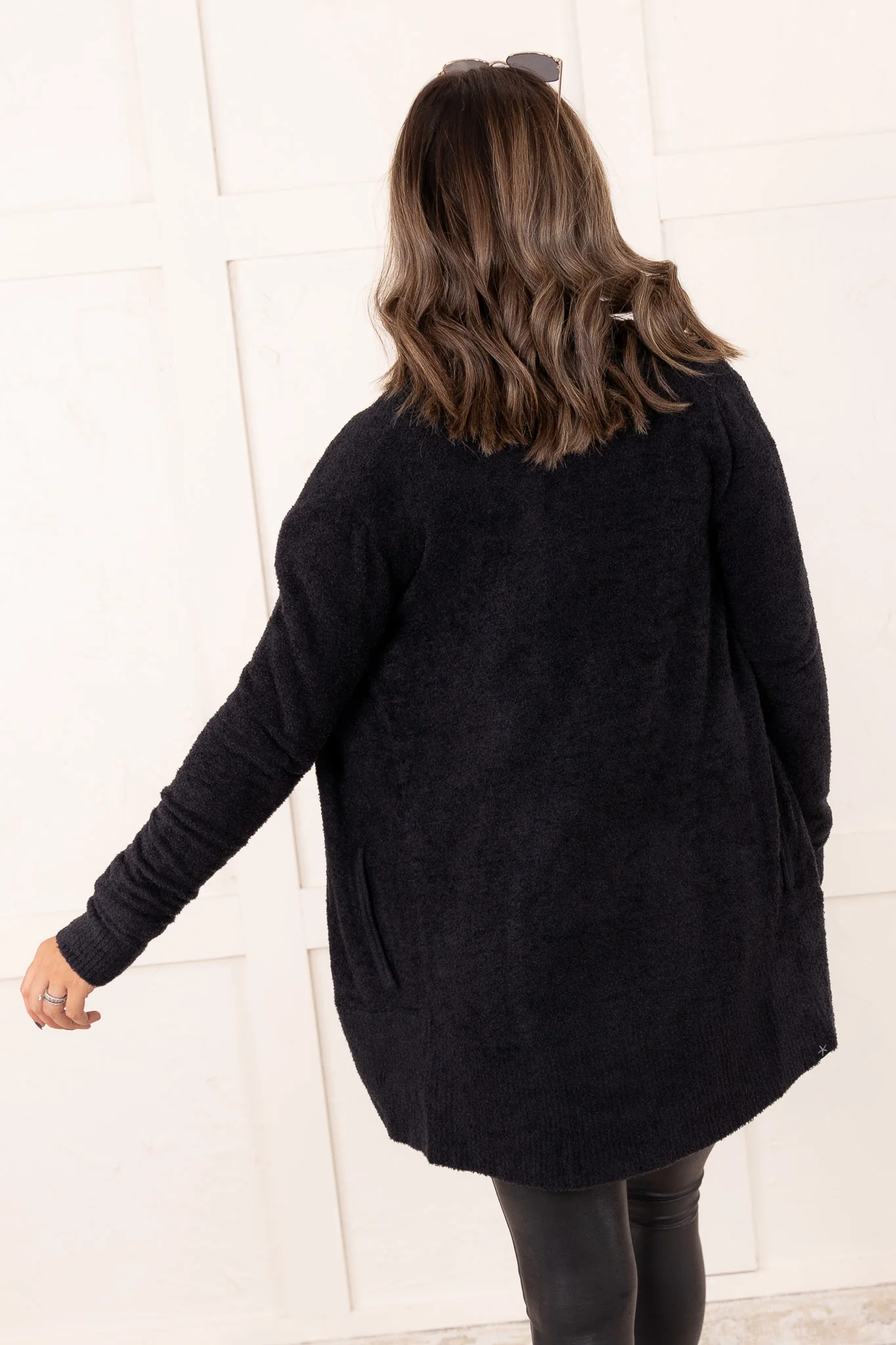 Barefoot Dreams Cozychic Lite Circle Black Cardigan - FINAL SALE - Image 5
