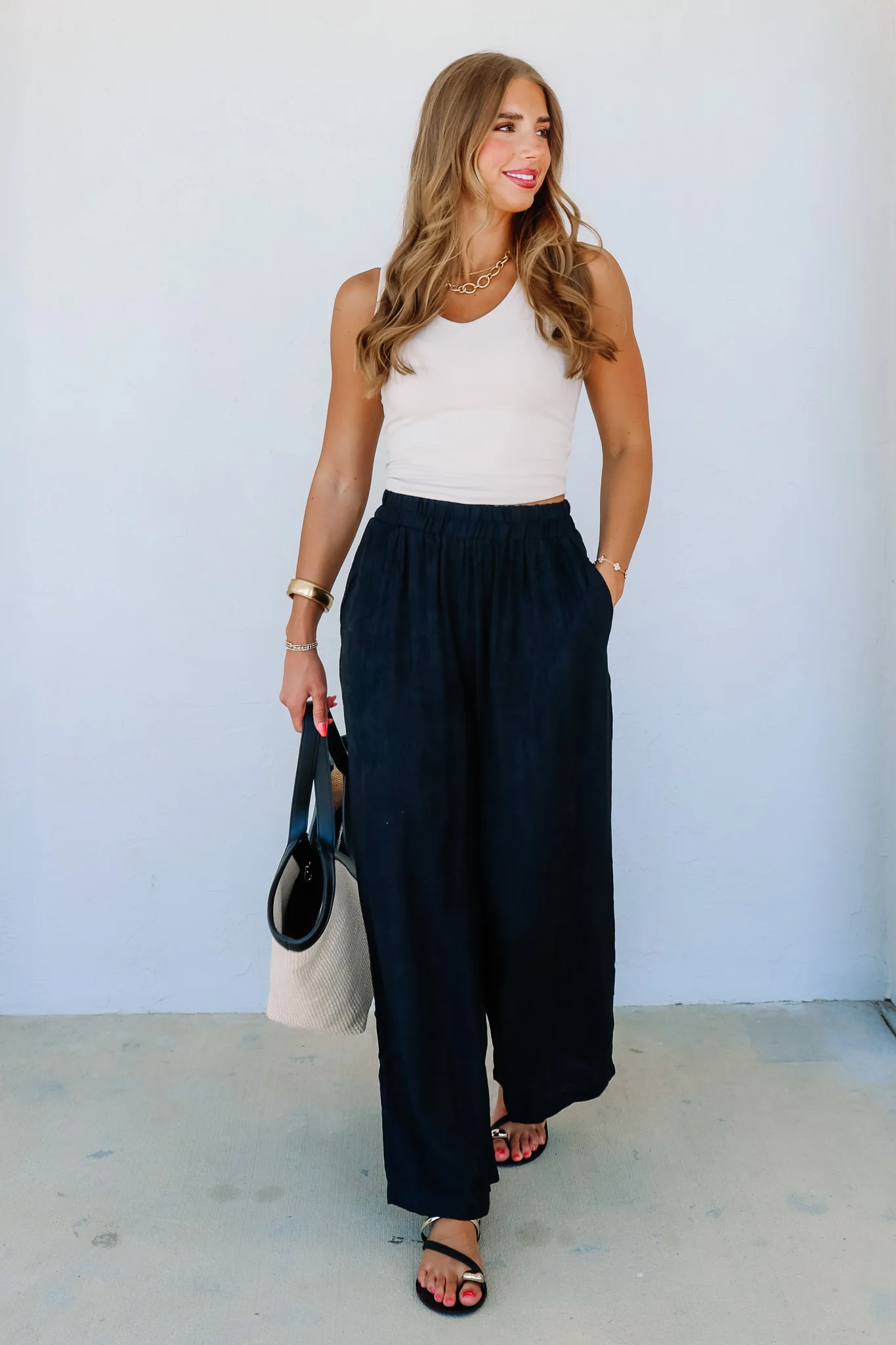 Sloane Black Wide Leg Pant
