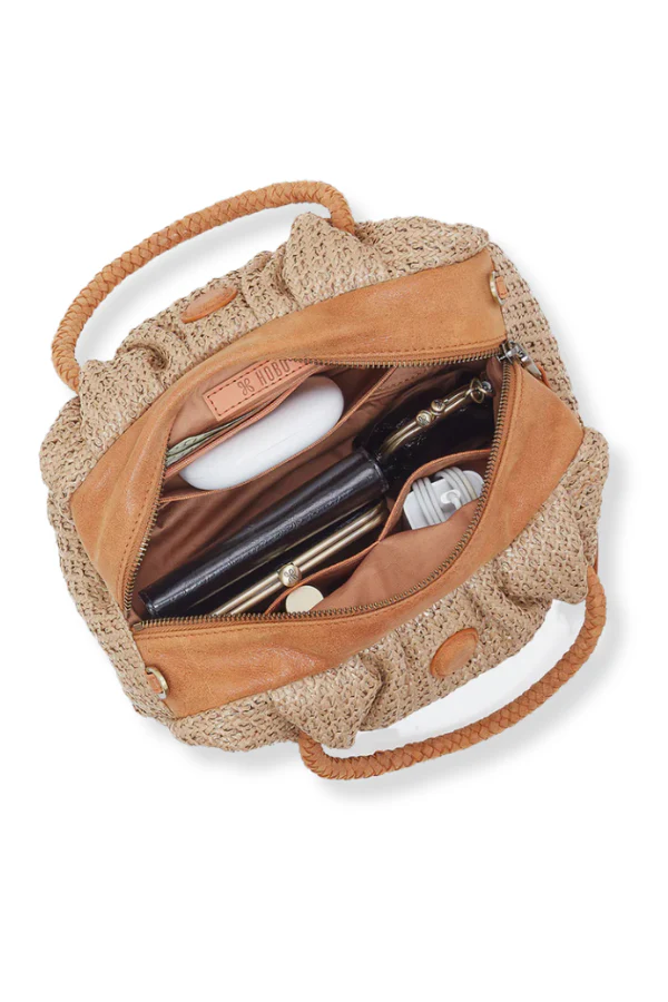 HOBO Darling Meadow Woven Straw Satchel Bag - Image 2